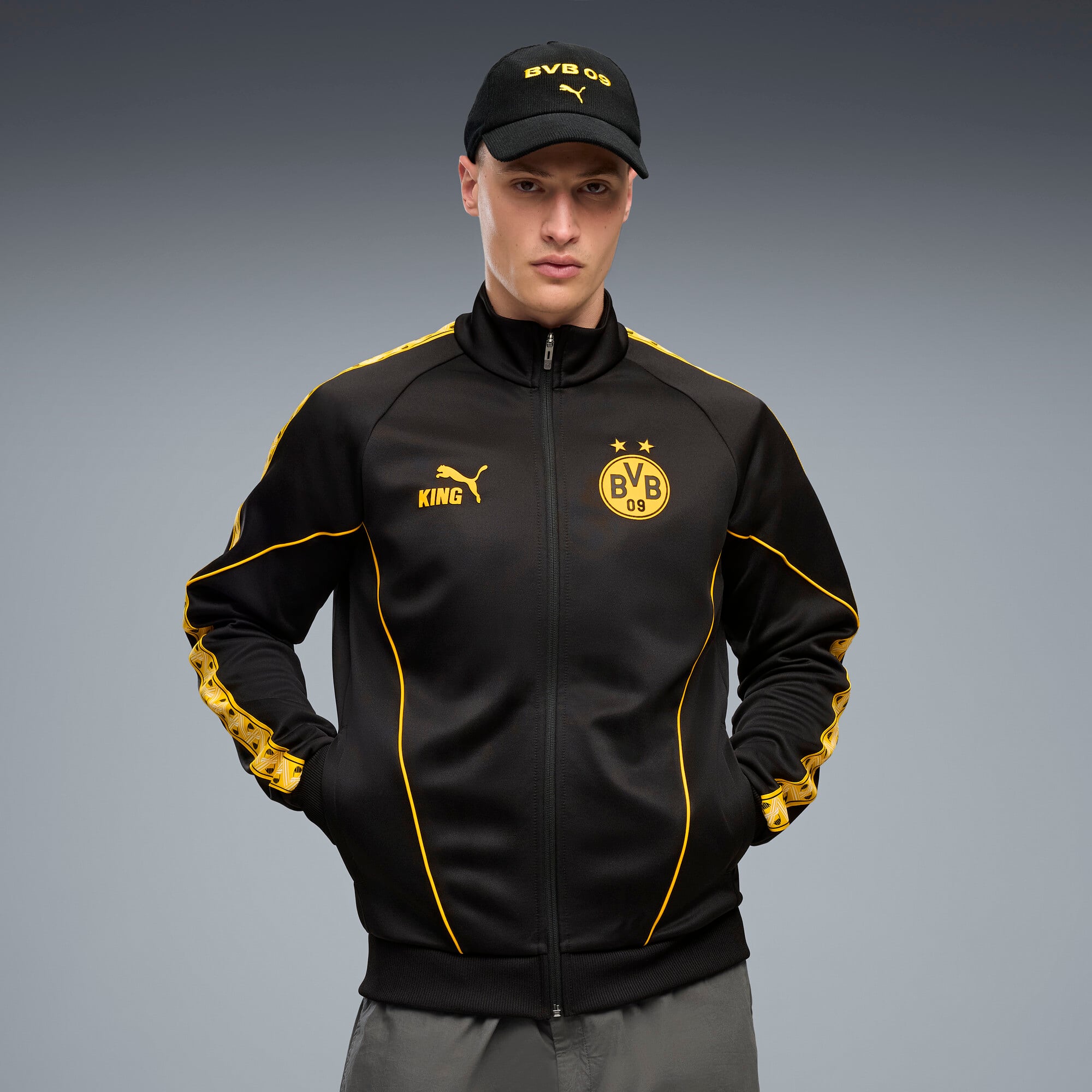Men's Puma Borussia Dortmund King Anthem dryCELL Full-Zip Jacket