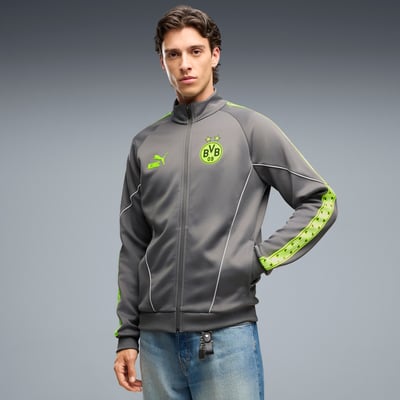 Veste zippée intégrale Puma King Anthem dryCELL Borussia Dortmund - Grise