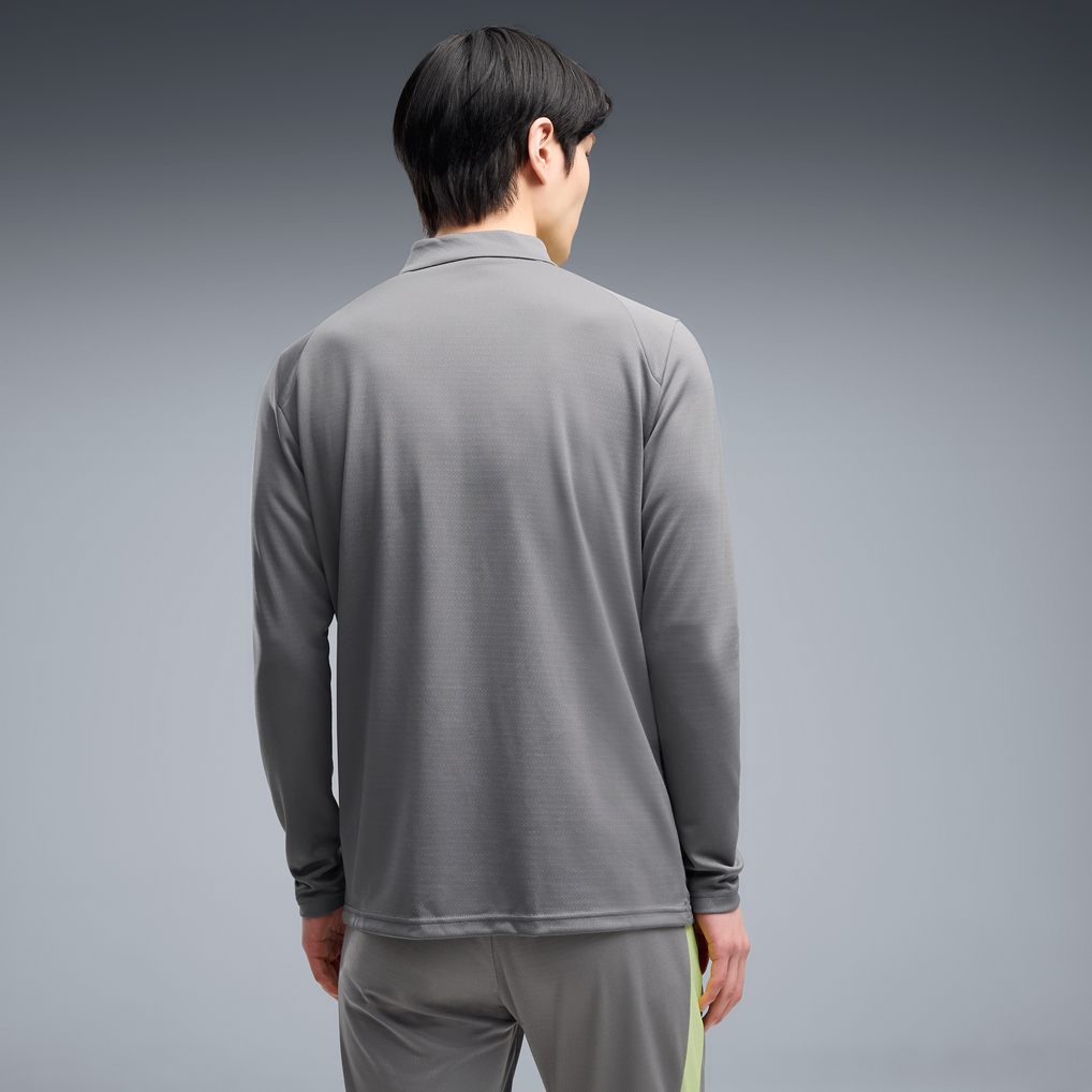 Maillot d'avant-match Puma dryCELL à quart de zip du Borussia Dortmund - Gris