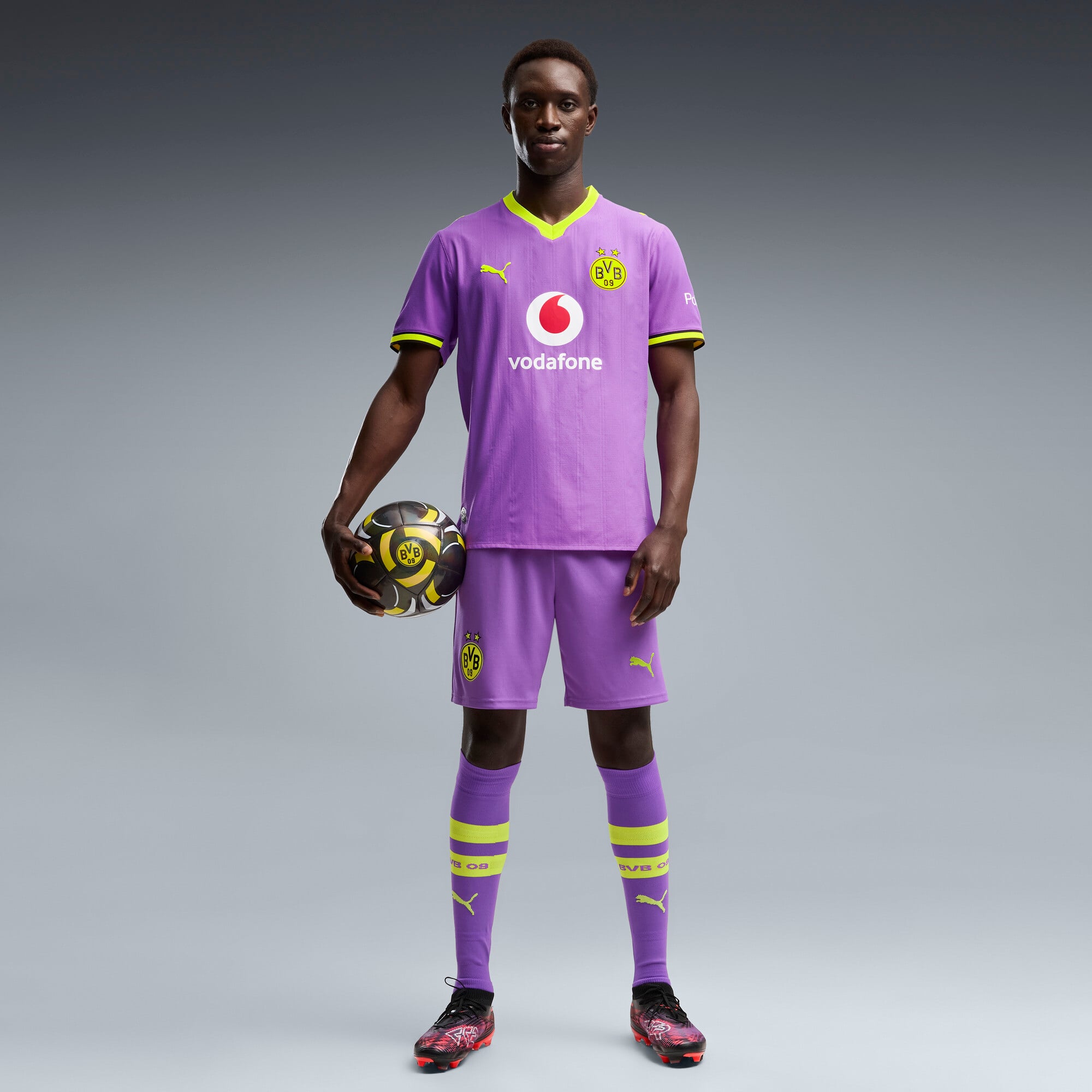 Maillot authentique Third Puma violet du Borussia Dortmund pour homme, saison 2026/27