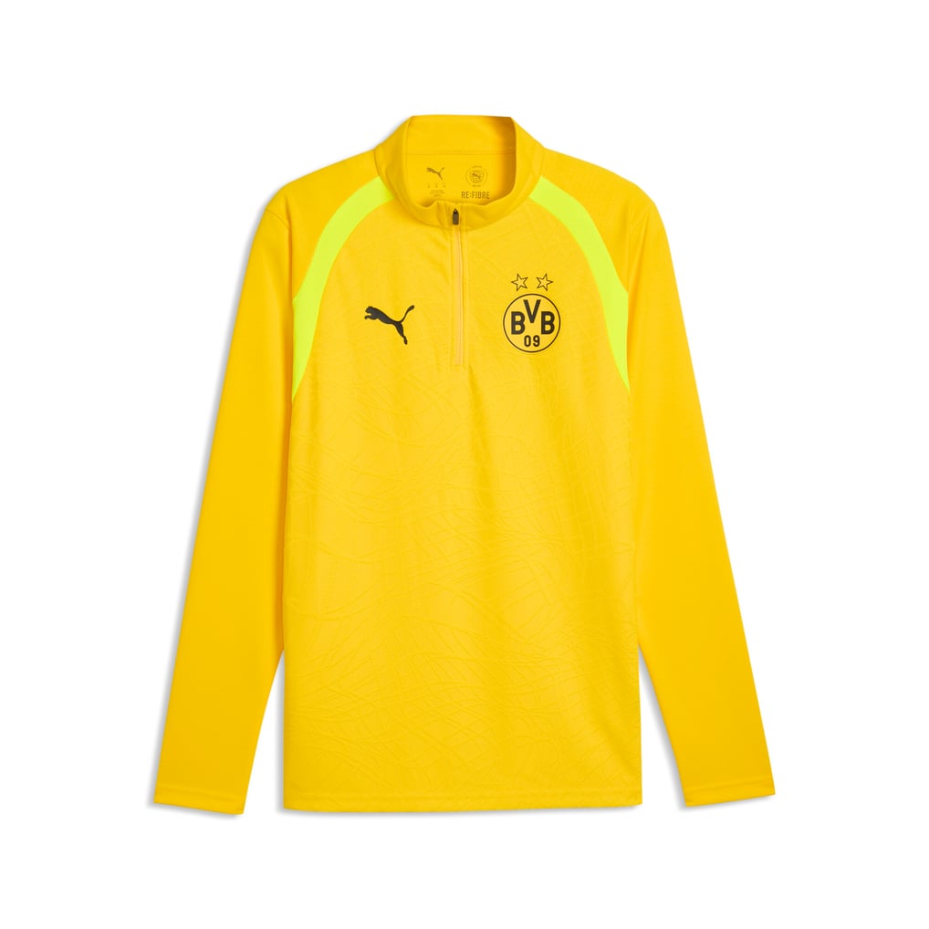 Maillot d'avant-match Puma dryCELL à quart de zip du Borussia Dortmund - Jaune