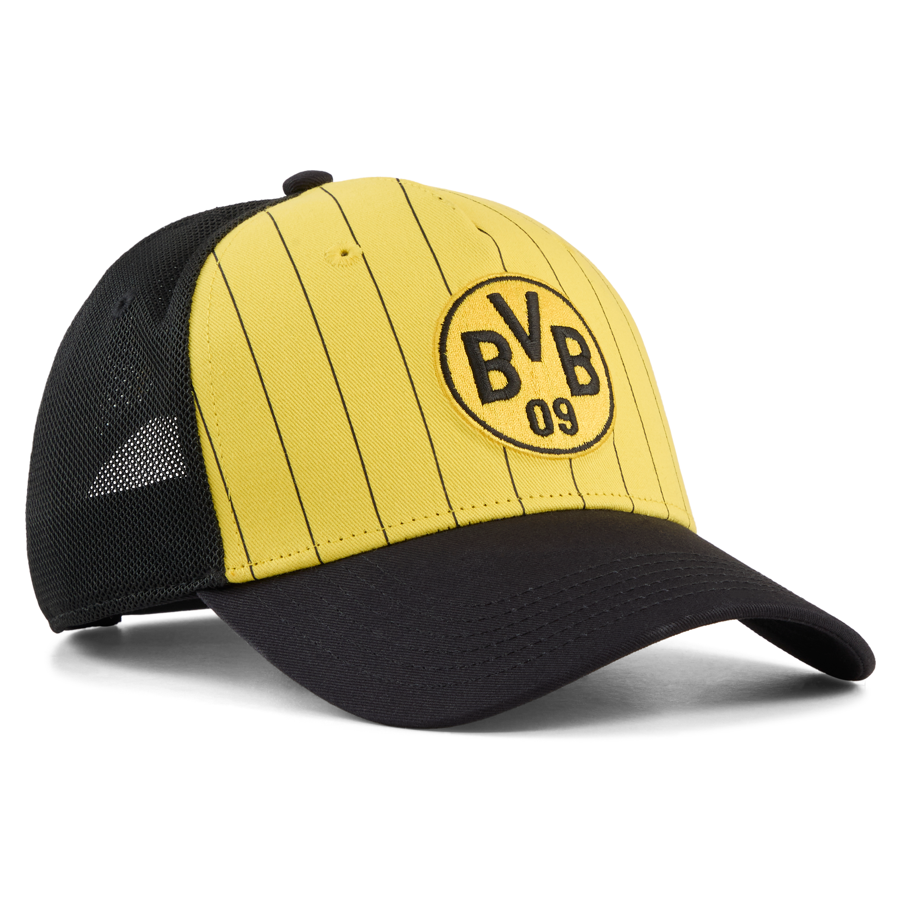 Men's Puma  Yellow/Black Borussia Dortmund King Adjustable Trucker Hat