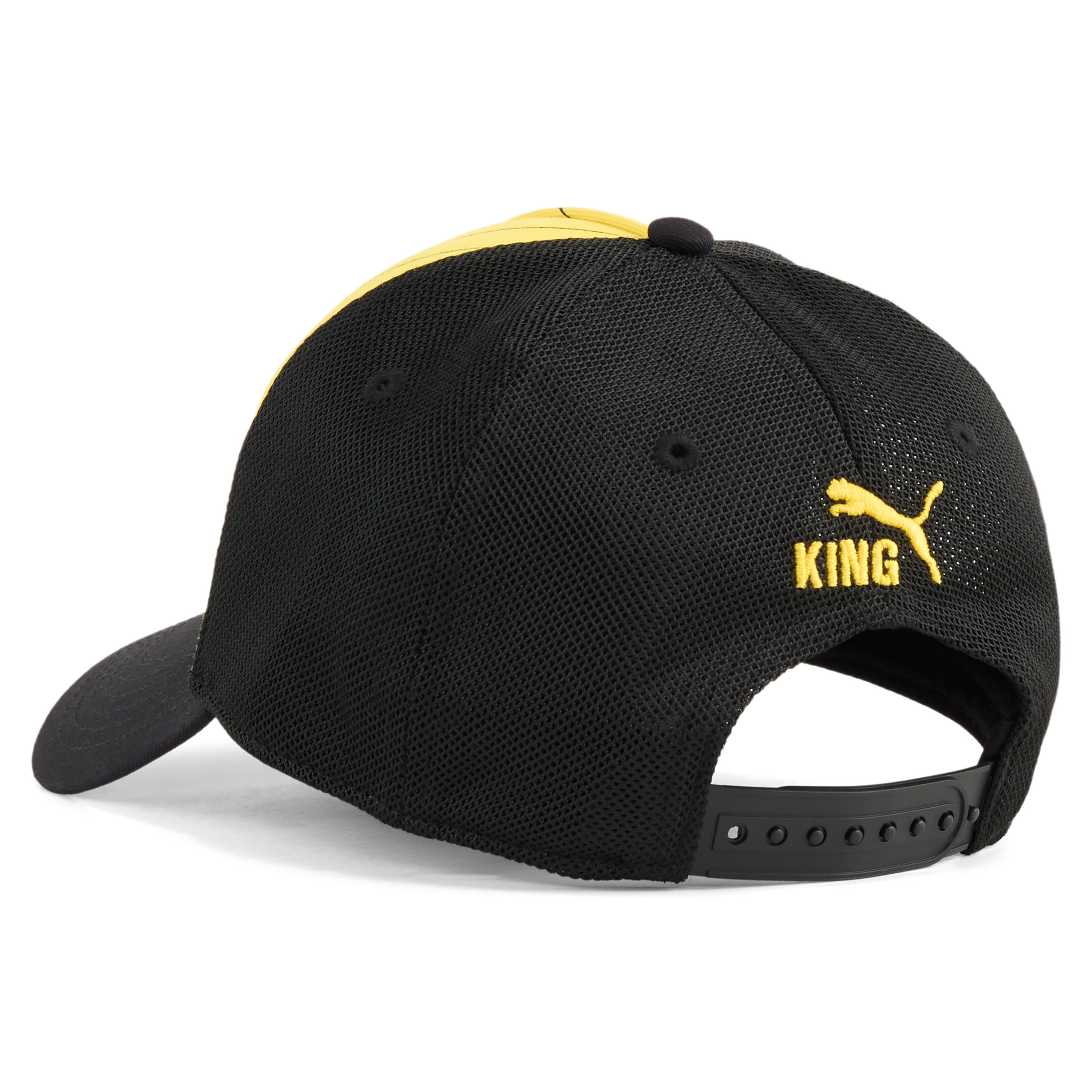 Men's Puma  Yellow/Black Borussia Dortmund King Adjustable Trucker Hat