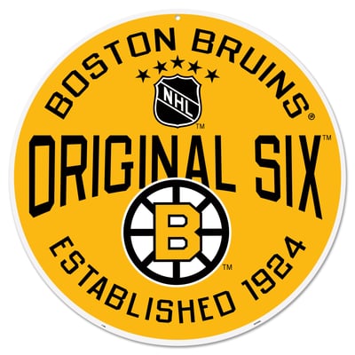 Boston Bruins 22" Original 6 Wall Sign