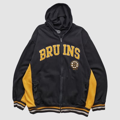 Boston Bruins NHL 2010s Hooded Full Zip Jacket - Black - 2XL by Fanatics Real Vintage