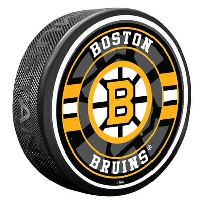 Boston Bruins Spotlight Hockey Puck