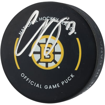Charlie McAvoy Boston Bruins Autographed Fanatics Authentic Official Game Puck  