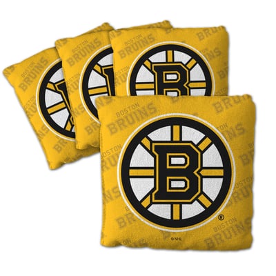 Boston Bruins Fanpoint Four-Piece Cornhole Bag Set