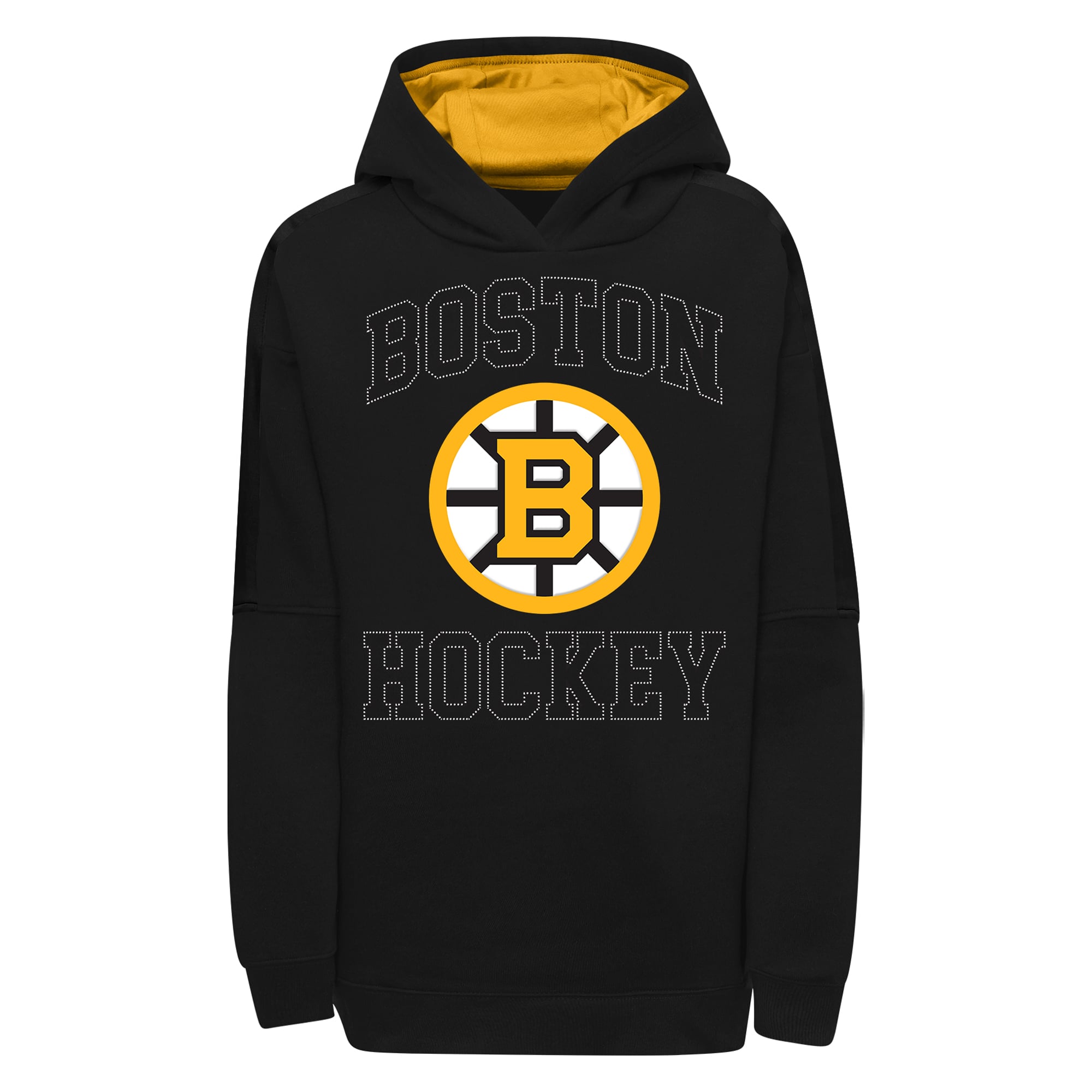 Sweat à capuche noir pailleté Boston Bruins pour jeunes filles Outerstuff
