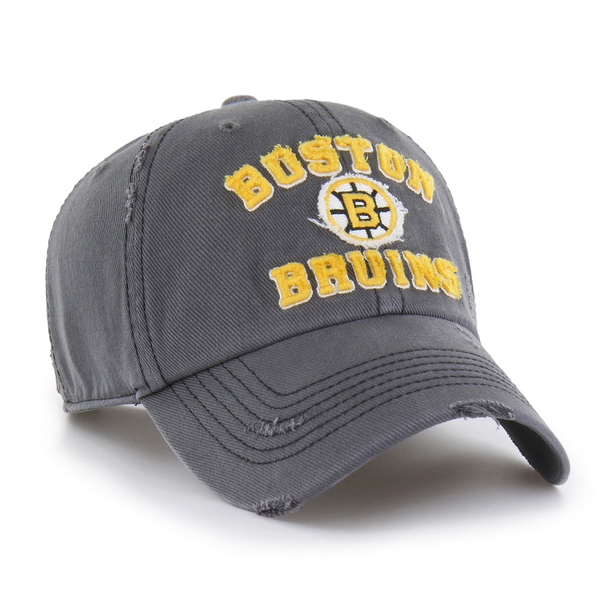 Casquette ajustable Boston Bruins Seymoore noire '47 avec application vieillie