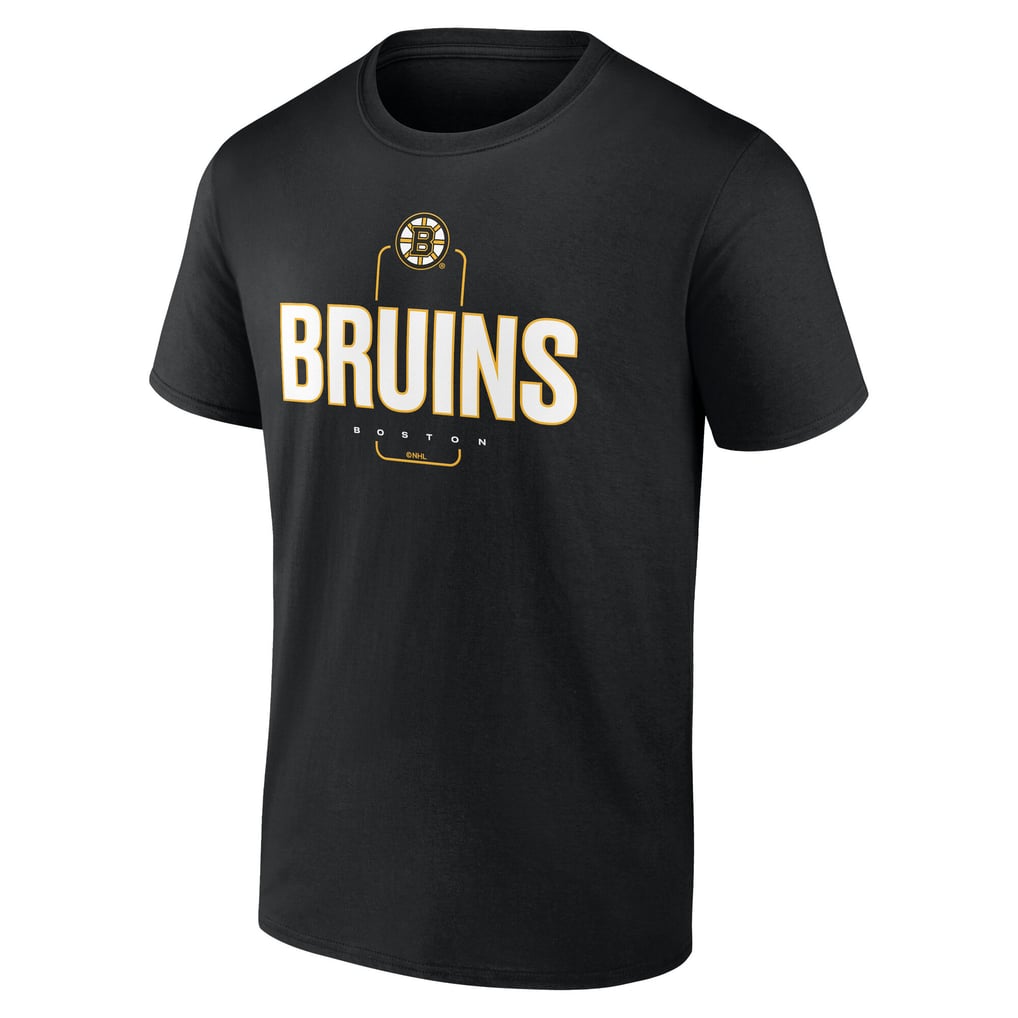Men's Boston Bruins Black Custom Midfielder T-Shirt