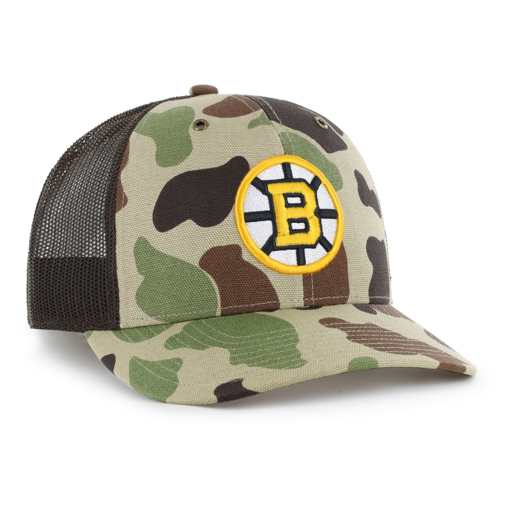Casquette trucker ajustable Carhartt x '47 Duck Camo Boston Bruins pour homme