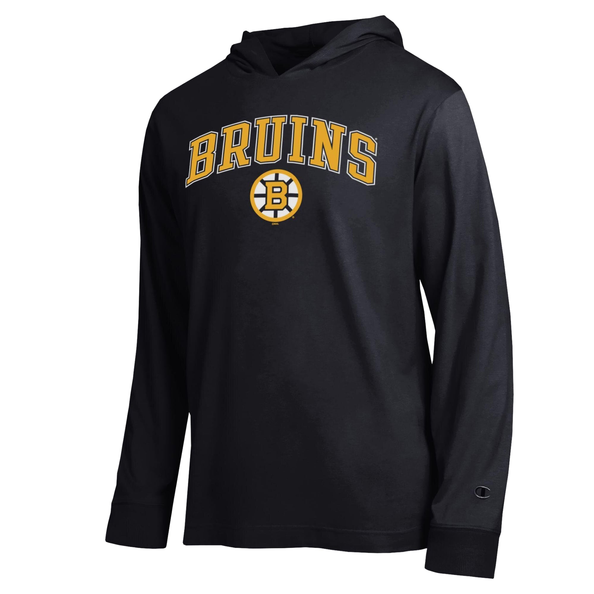T-shirt à manches longues et capuche léger Champion noir Boston Bruins All-Star pour homme