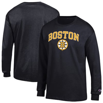  Boston Bruins Champion Jersey Long-Sleeve T-Shirt - Black