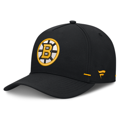 Boston Bruins Fanatics Authentic Pro Rink Bar Tacks A-Frame Adjustable Hat - Black