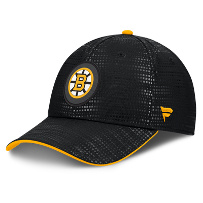Boston Bruins Fanatics Authentic Pro Rink Debossed Stretch Fit Hat - Black