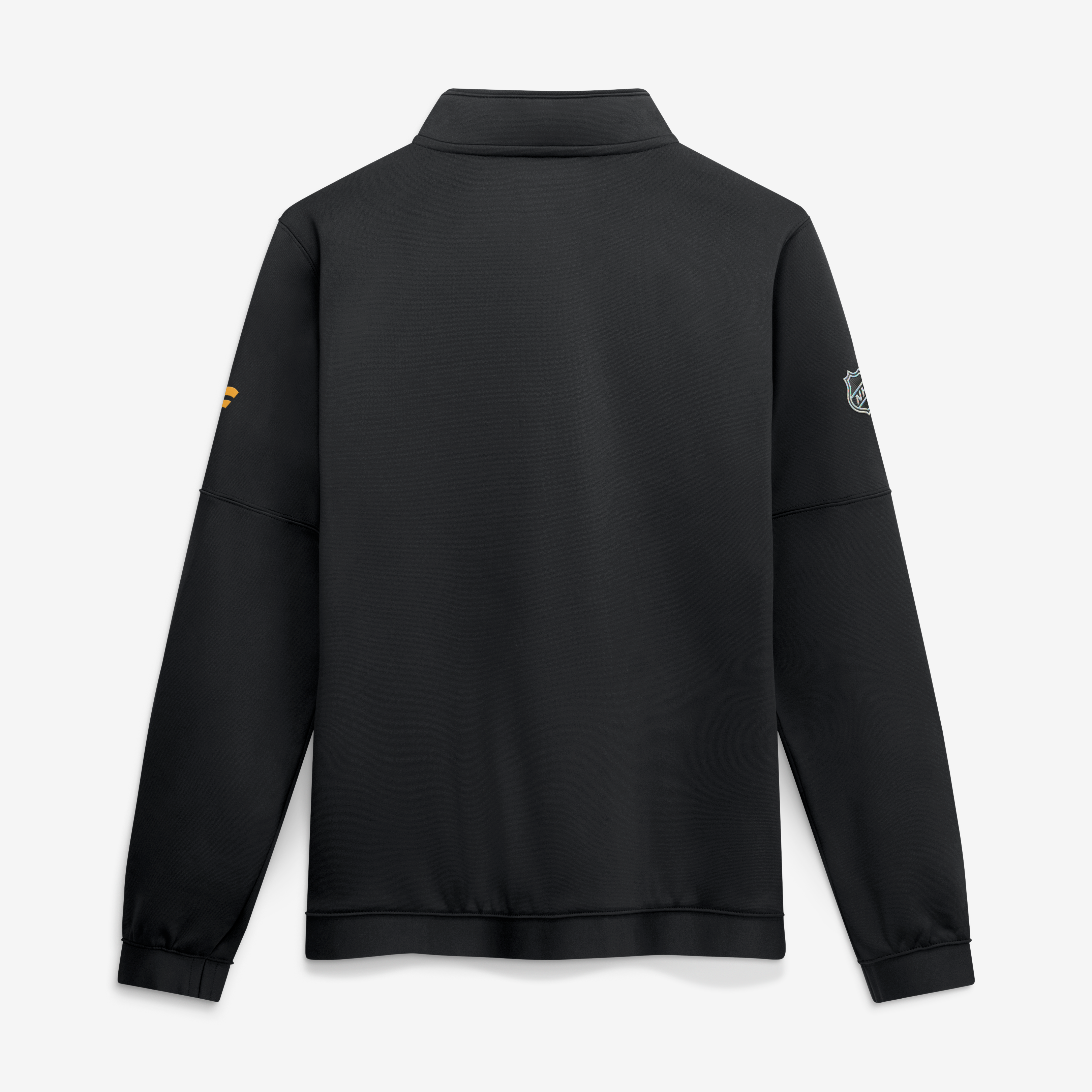 Men's Fanatics Black Boston Bruins Authentic Pro Rink Fleece Quarter-Zip Pullover