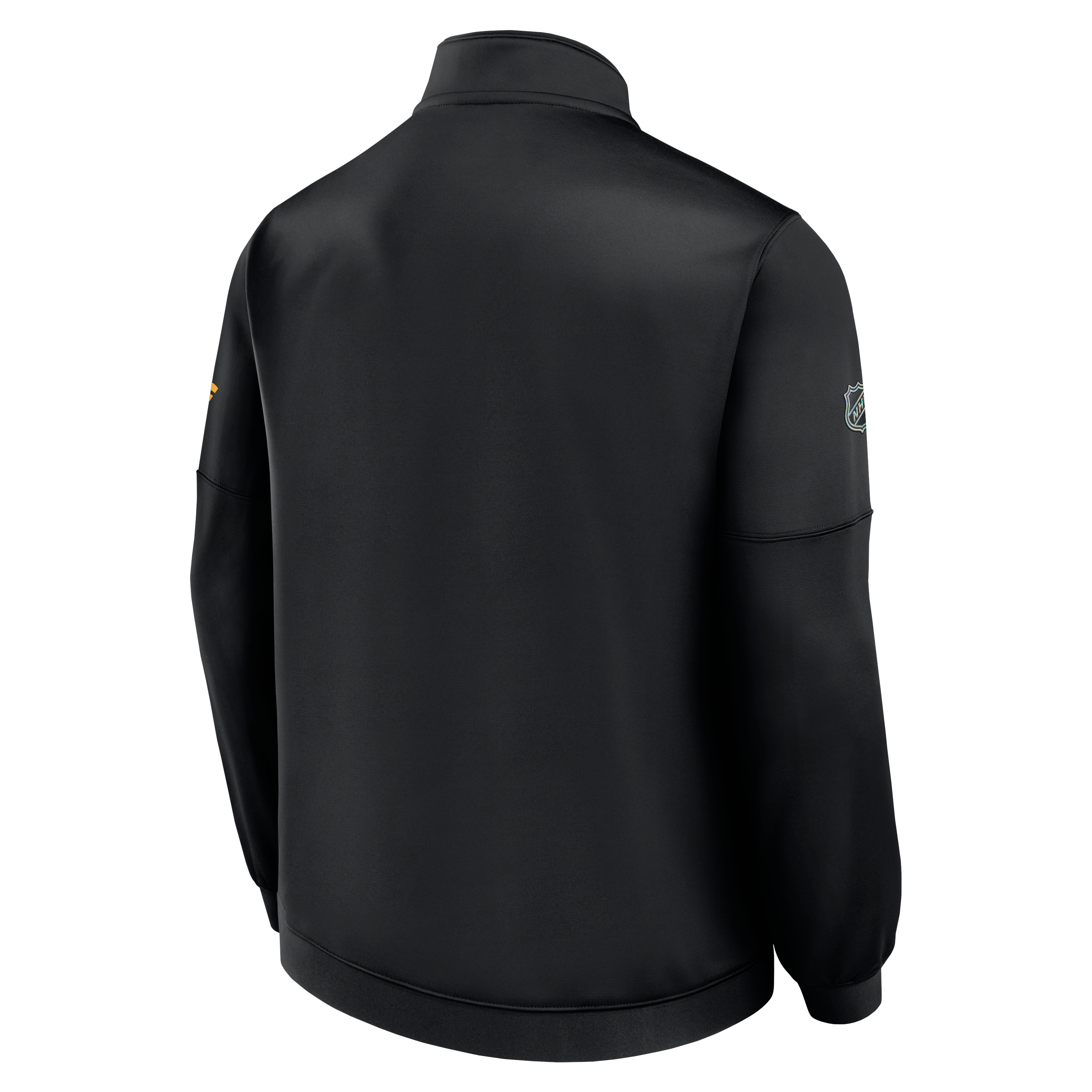 Men's Fanatics Black Boston Bruins Authentic Pro Rink Fleece Quarter-Zip Pullover