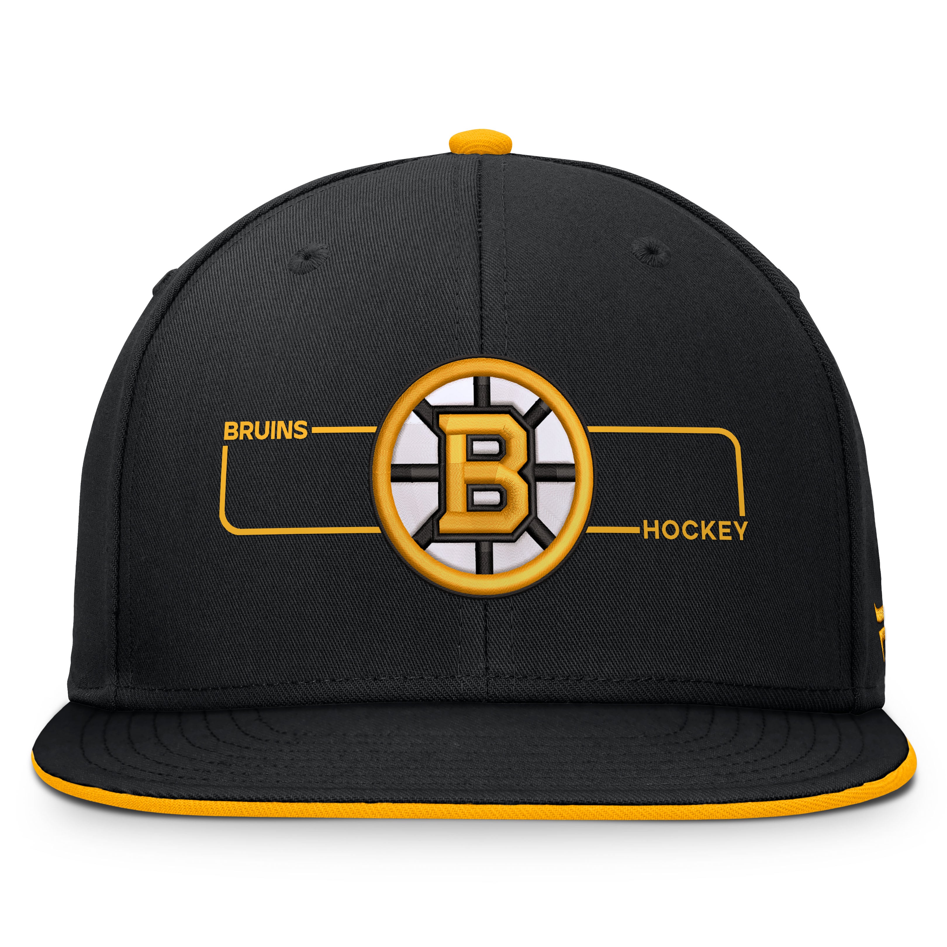 Men's Fanatics Black Boston Bruins Authentic Pro Rink Snapback Hat