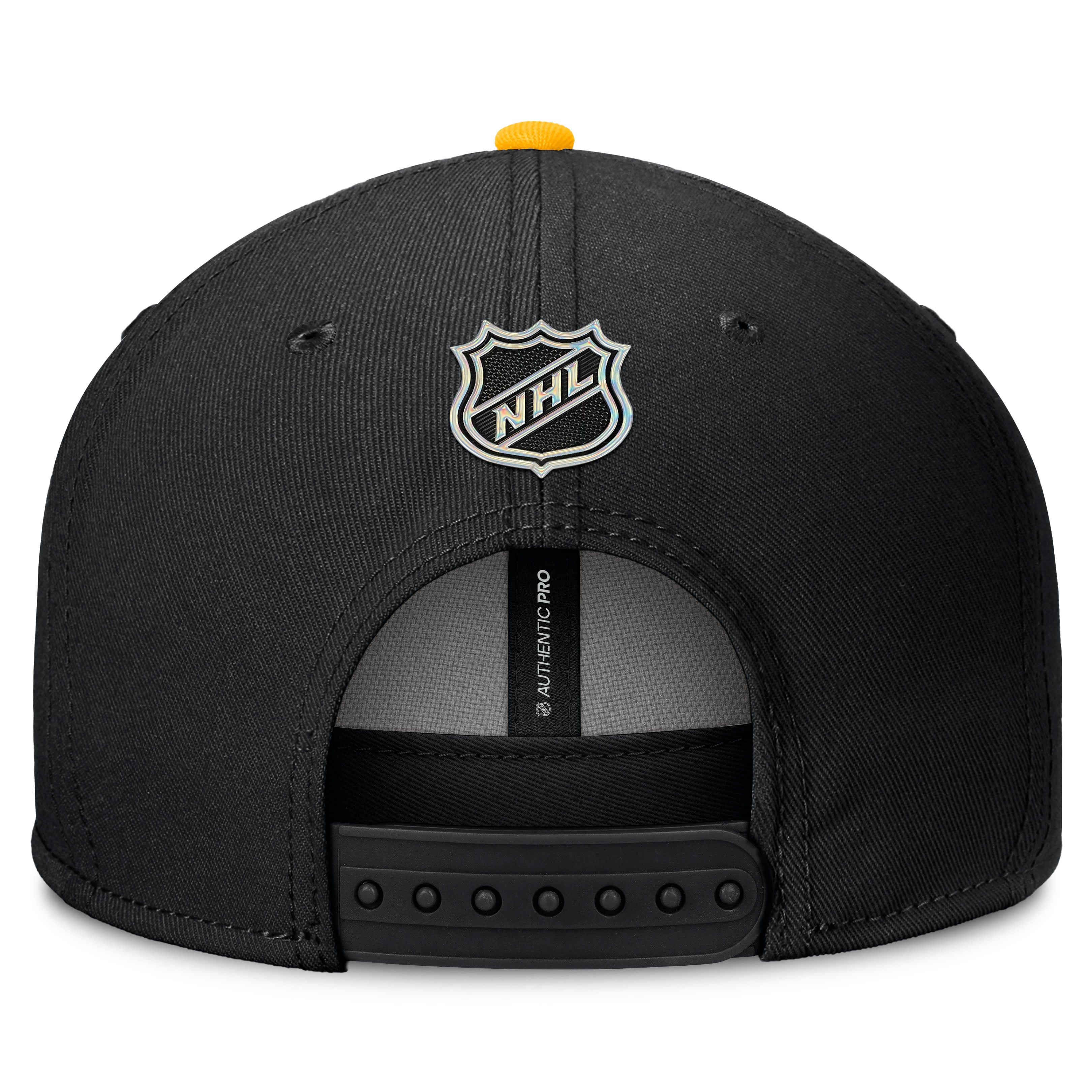 Men's Fanatics Black Boston Bruins Authentic Pro Rink Snapback Hat