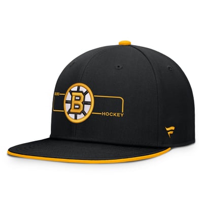 Boston Bruins Fanatics Authentic Pro Rink Snapback Hat - Black