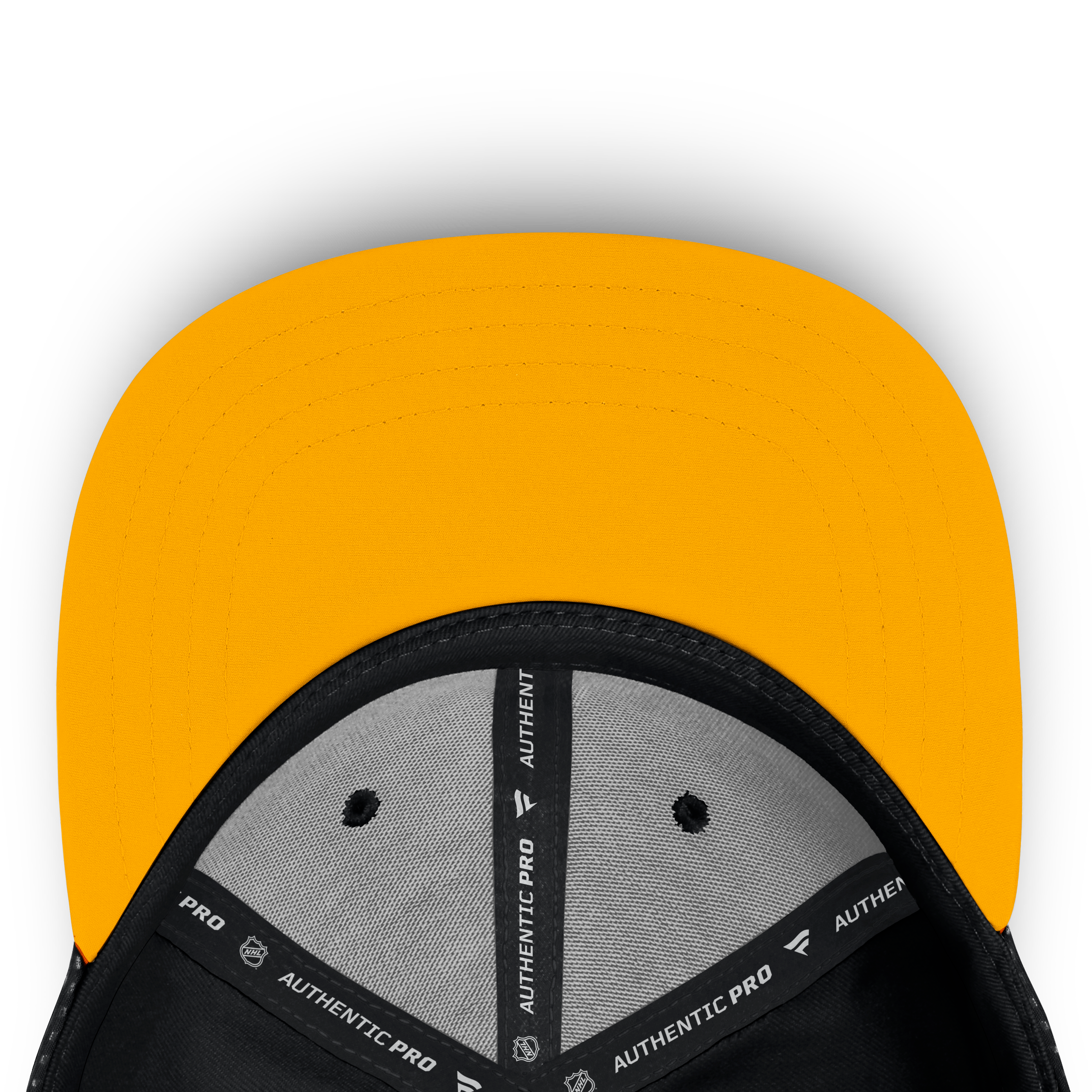 Men's Fanatics Black Boston Bruins Authentic Pro Rink Square Visor Snapback Hat