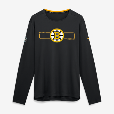 Boston Bruins Fanatics Authentic Pro Rink Tech Long Sleeve T-Shirt - Black