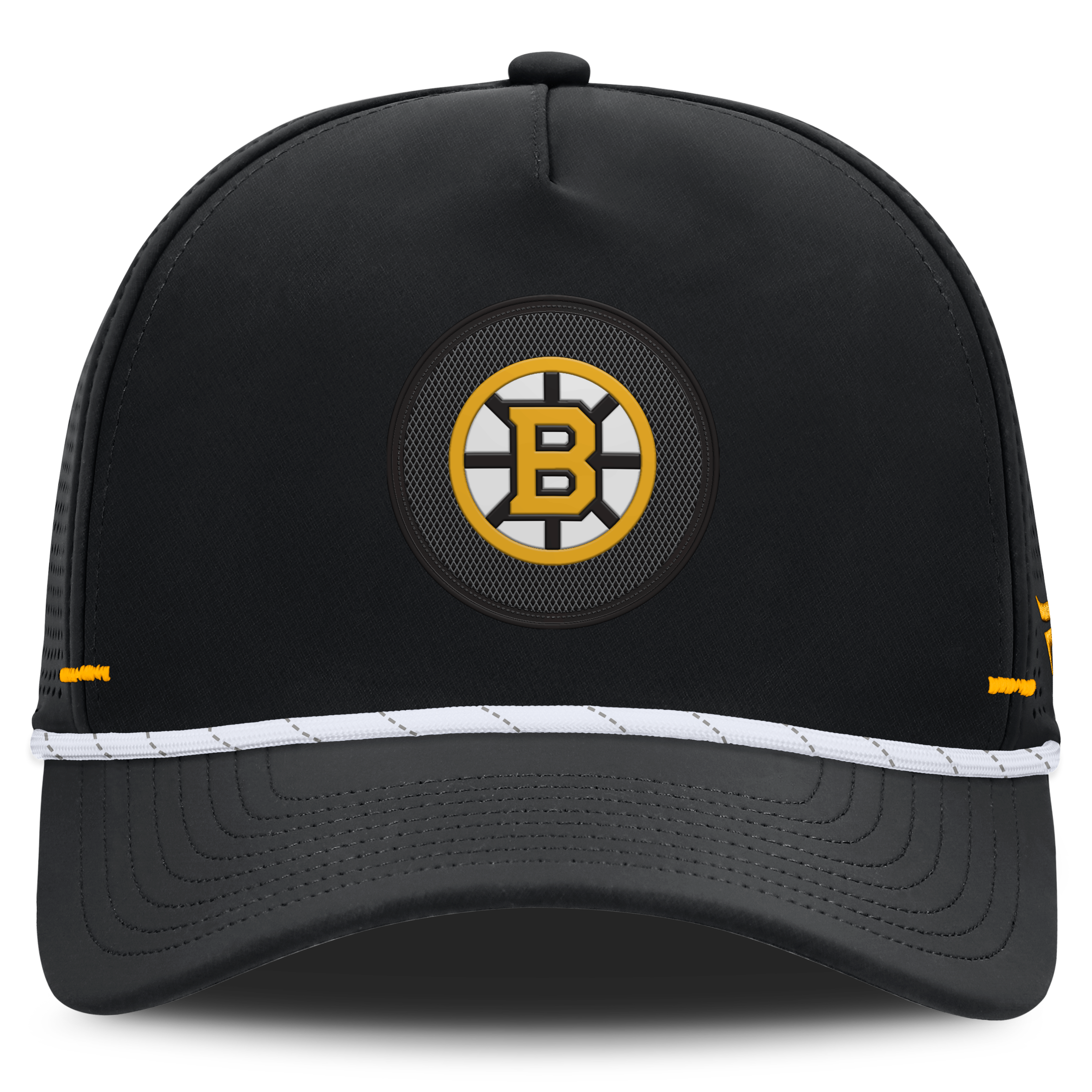 Men's Fanatics Black Boston Bruins Authentic Pro Rink Vented A-Frame Adjustable Hat