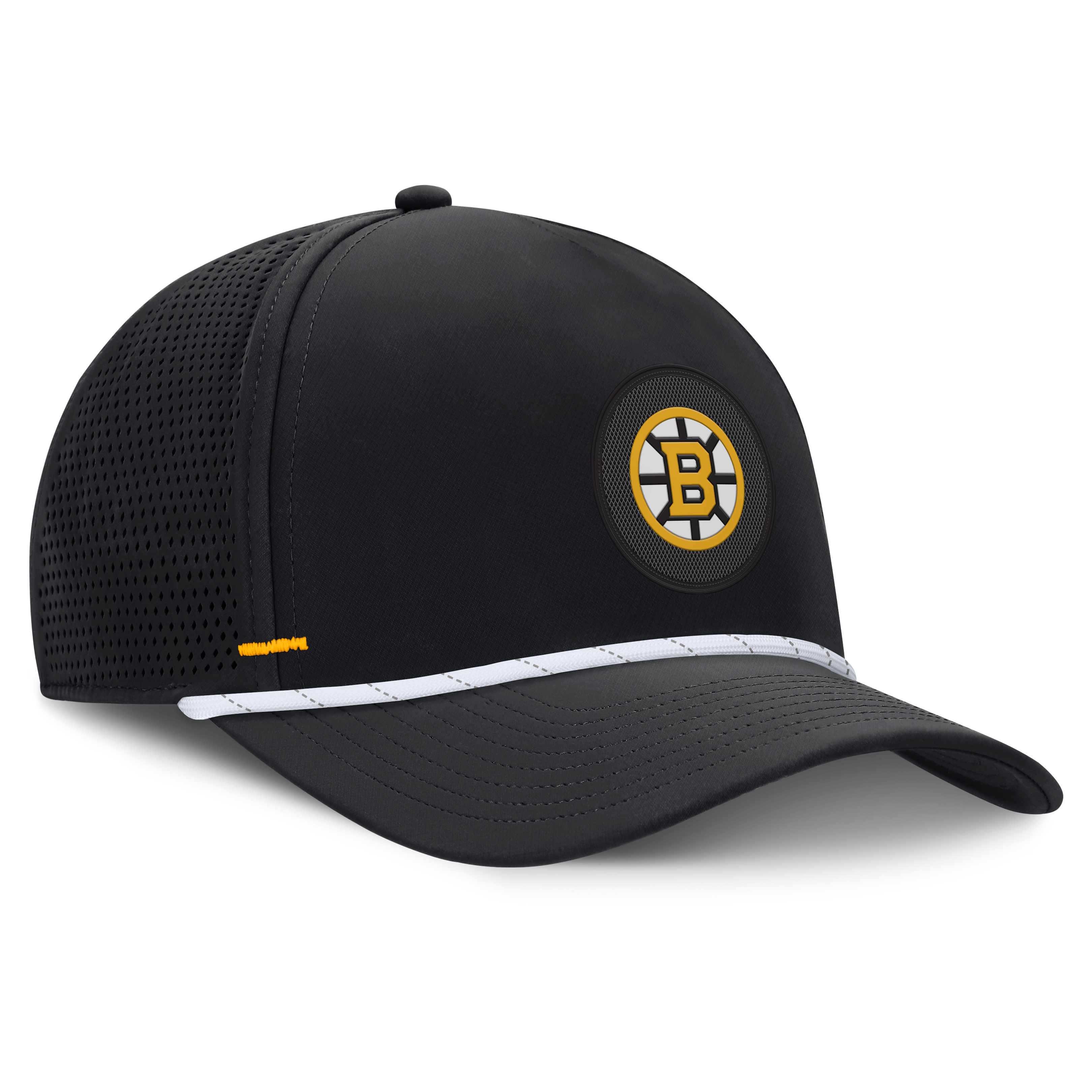 Men's Fanatics Black Boston Bruins Authentic Pro Rink Vented A-Frame Adjustable Hat