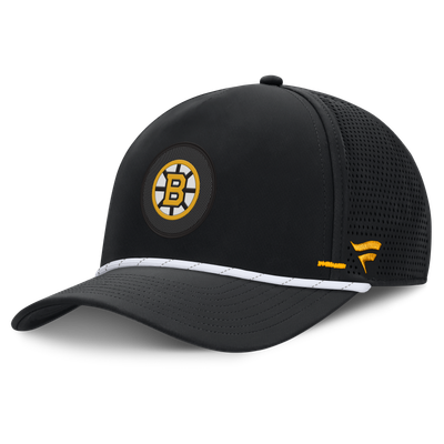 Boston Bruins Fanatics Authentic Pro Rink Vented A-Frame Adjustable Hat - Black