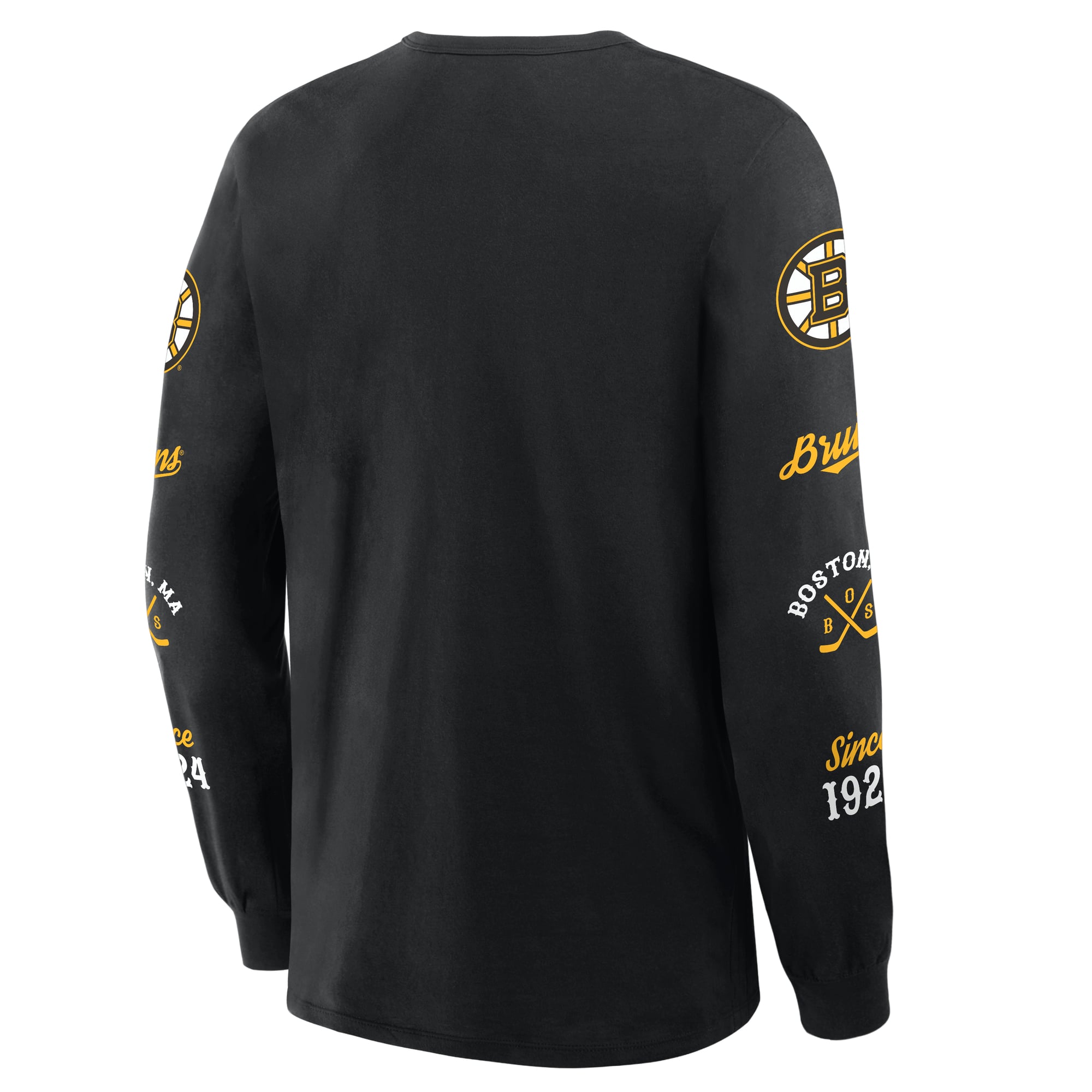 Men's Fanatics Black Boston Bruins Boxed Legacy Long Sleeve T-Shirt