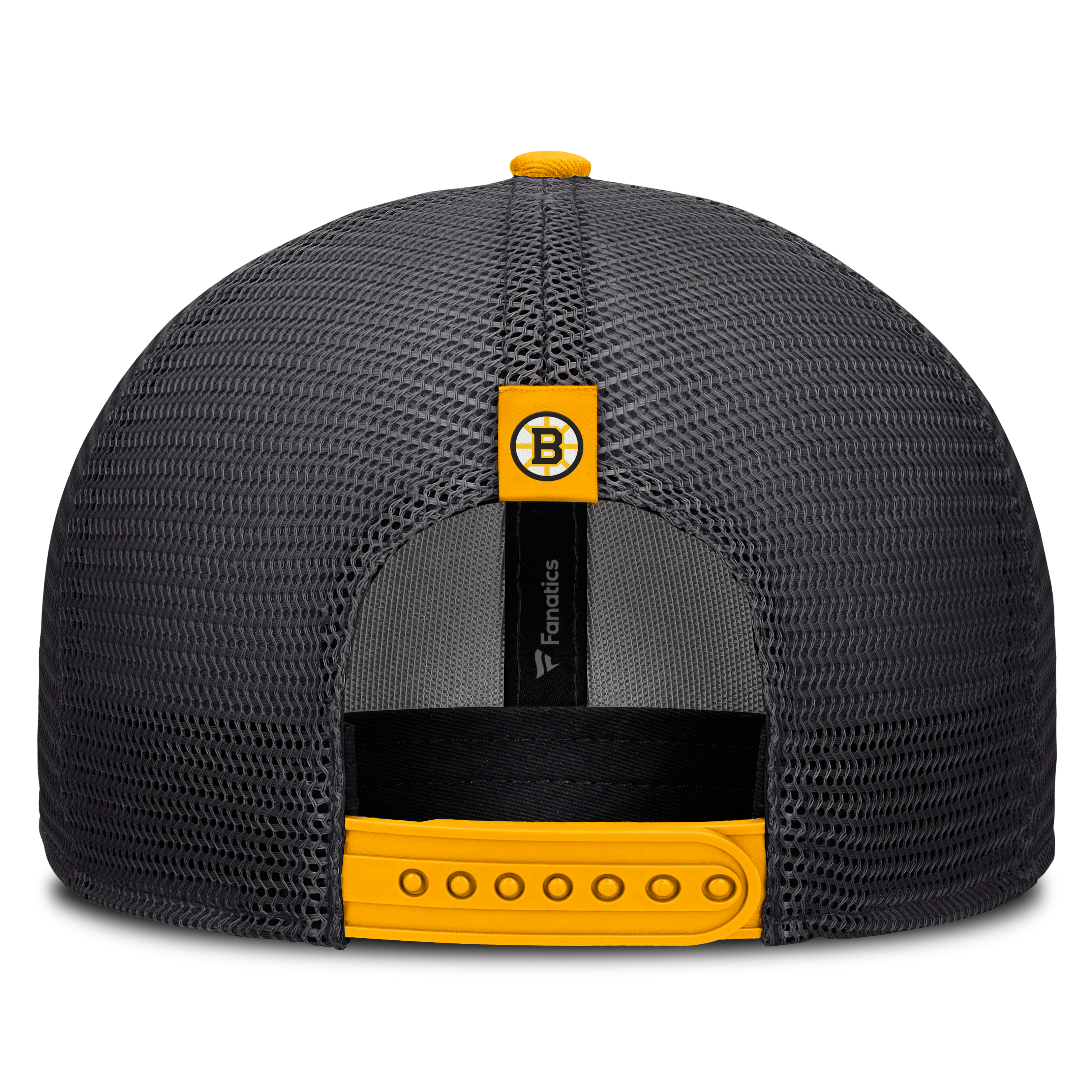 Casquette trucker ajustable Fanatics noire Boston Bruins Fundamental Limits pour homme