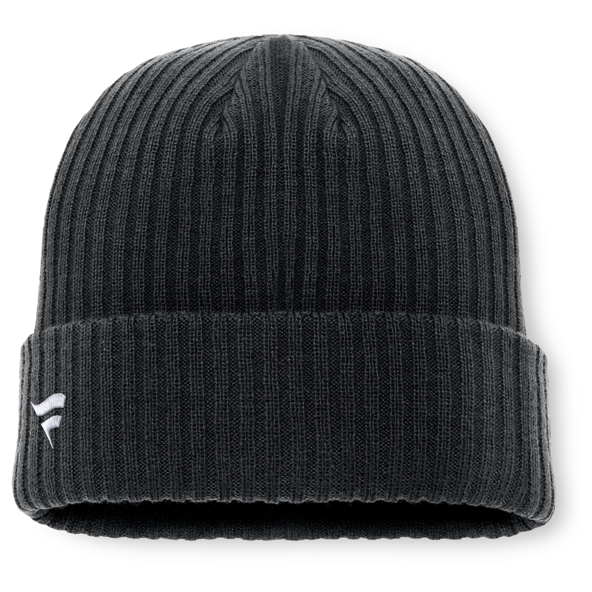 Men's Fanatics Black Boston Bruins Primary Logo Cuffed Knit Hat