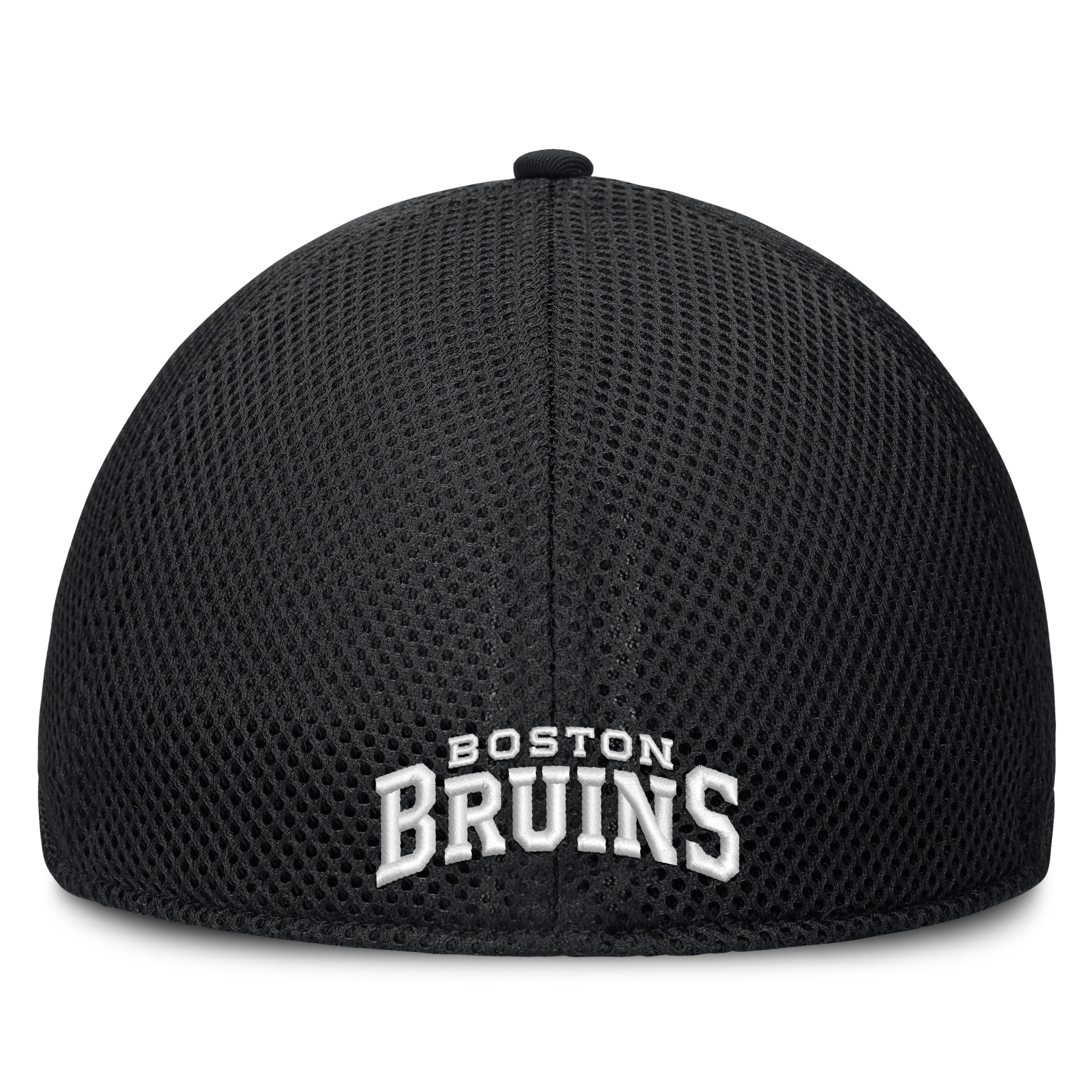 Men's Fanatics  Black Boston Bruins Tonal Meshback Stretch Hat