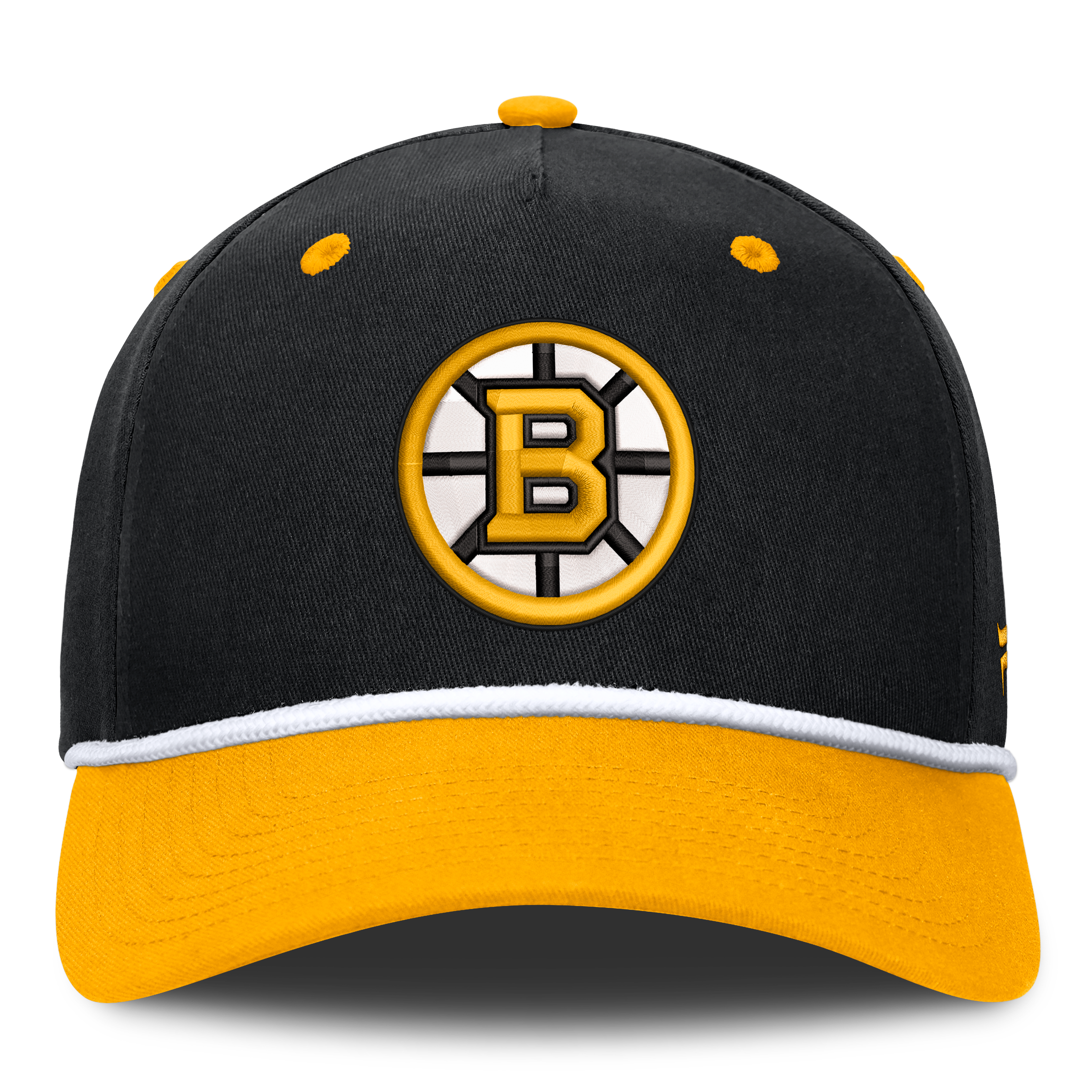 Men's Fanatics Black/Gold Boston Bruins Fundamental Power Play A-Frame Adjustable Hat