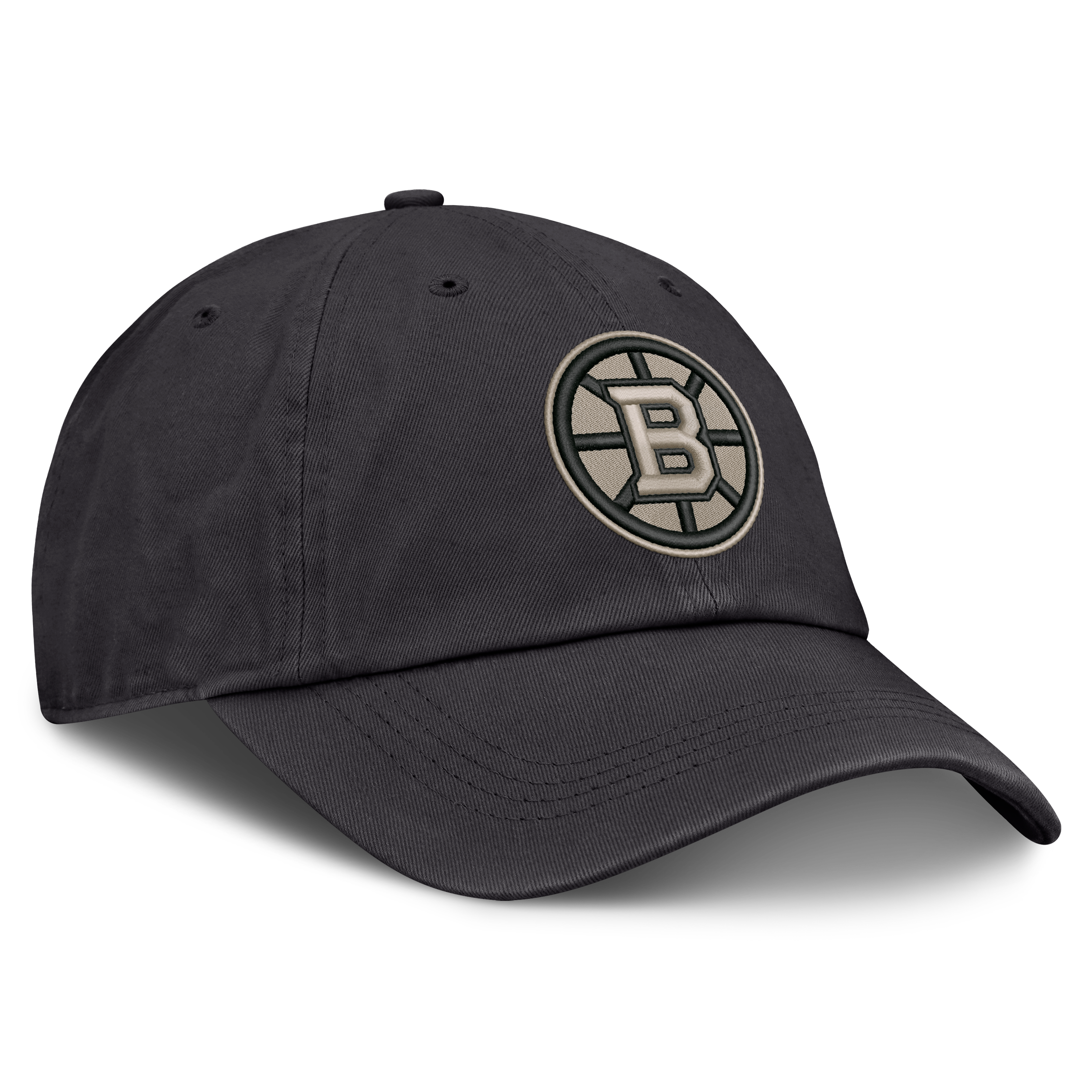 Casquette ajustable Fanatics Charcoal Boston Bruins Road Phantom Washed pour homme