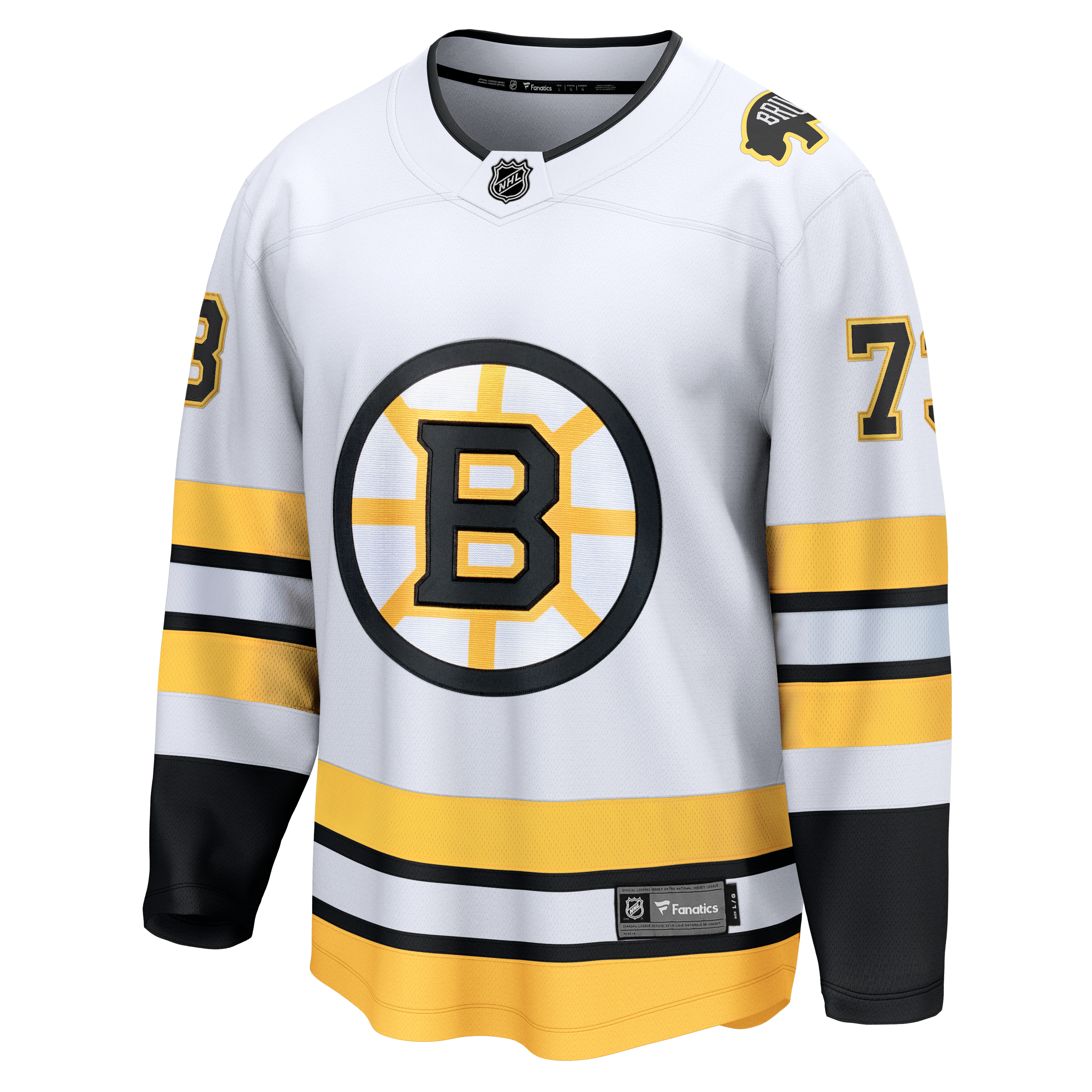 Maillot extérieur blanc Charlie McAvoy des Bruins de Boston pour hommes (Fanatics).