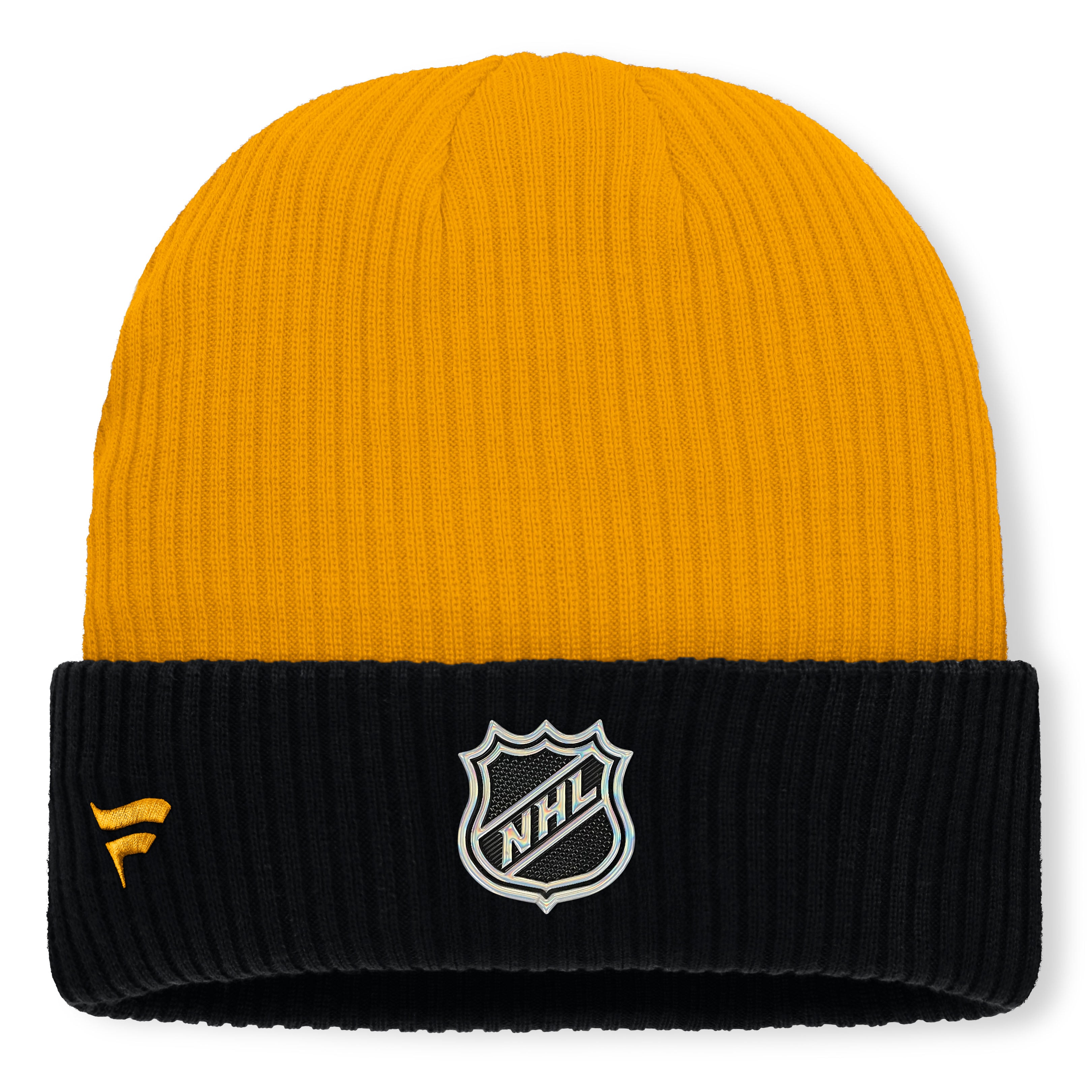 Bonnet à revers authentique Boston Bruins Pro Rink Fanatics Gold pour homme