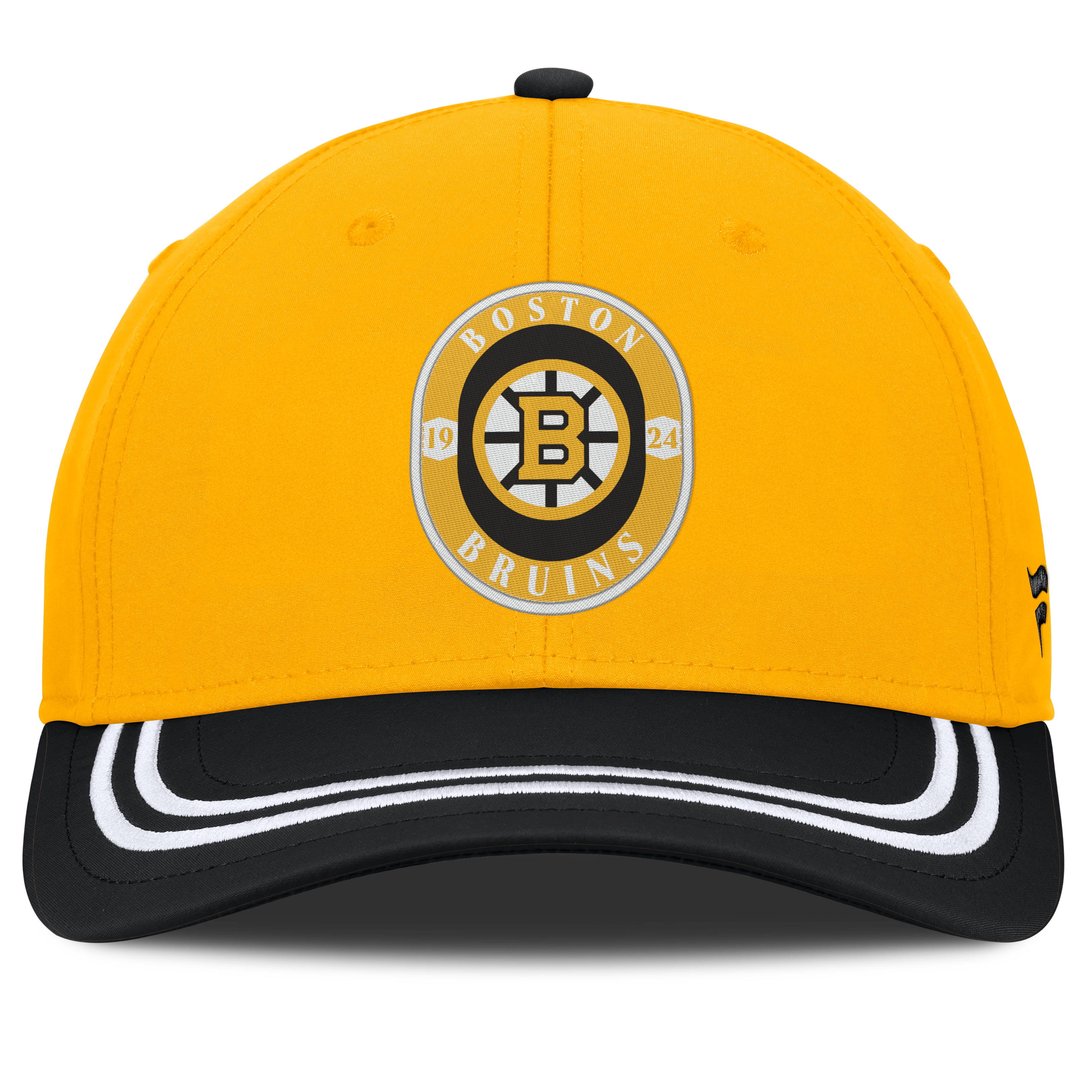 Men's Fanatics Gold/Black Boston Bruins Fundamental Stretch Hat