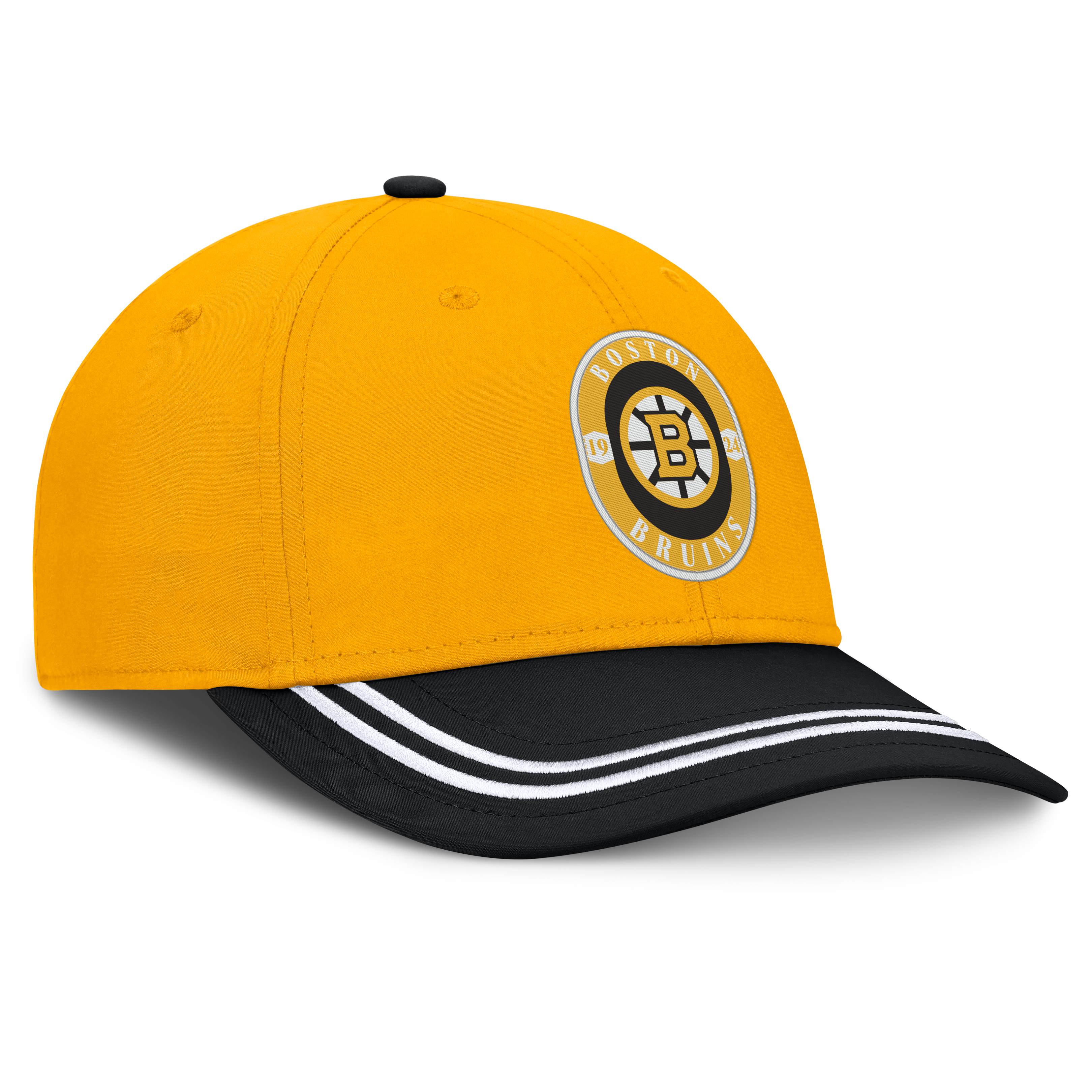 Men's Fanatics Gold/Black Boston Bruins Fundamental Stretch Hat