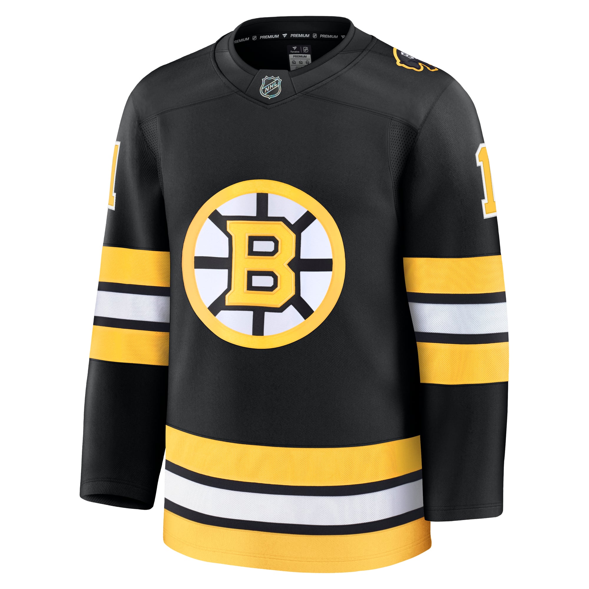 Maillot domicile premium noir Jeremy Swayman des Bruins de Boston pour homme (Fanatics)