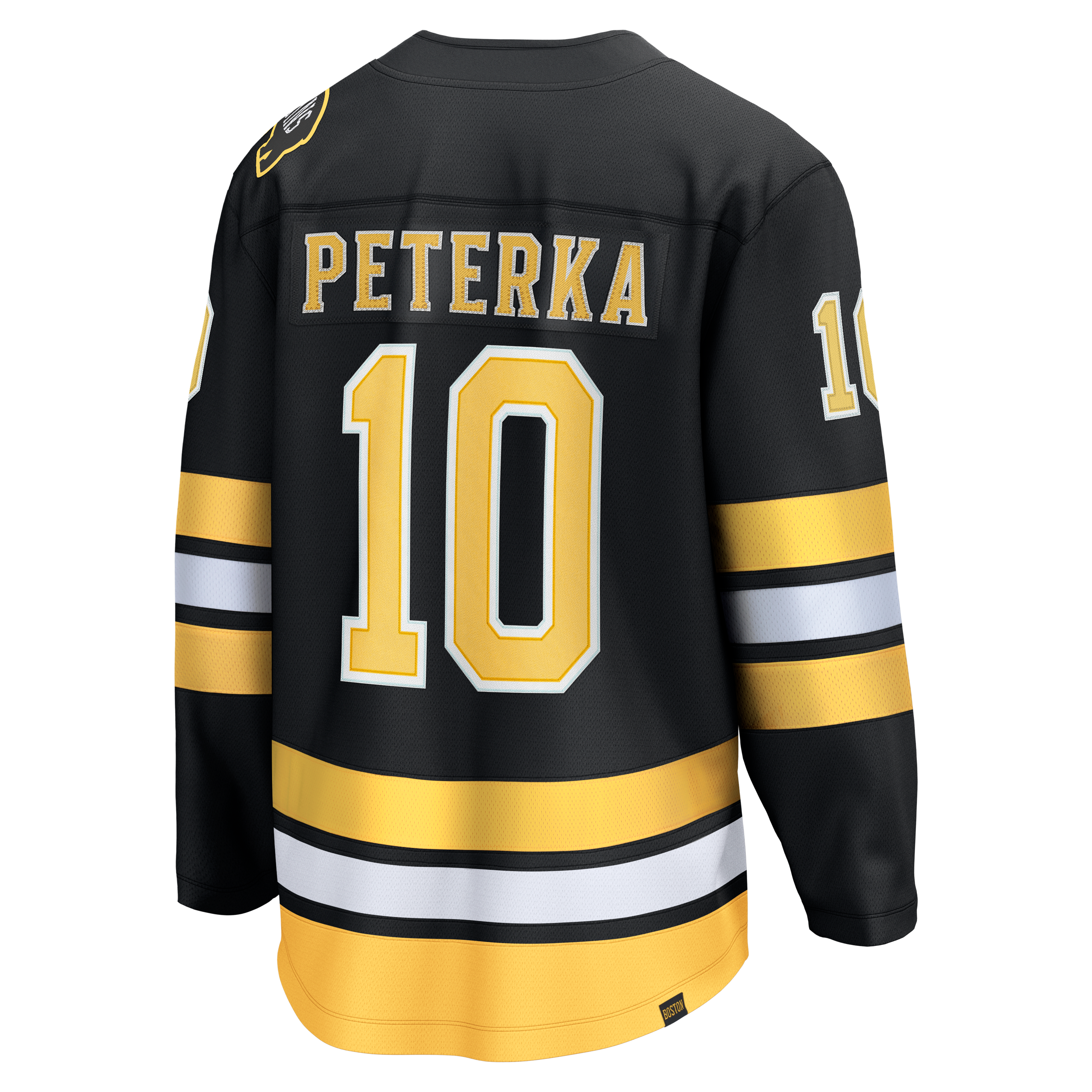 Maillot domicile noir JJ Peterka des Bruins de Boston pour homme (Fanatics)
