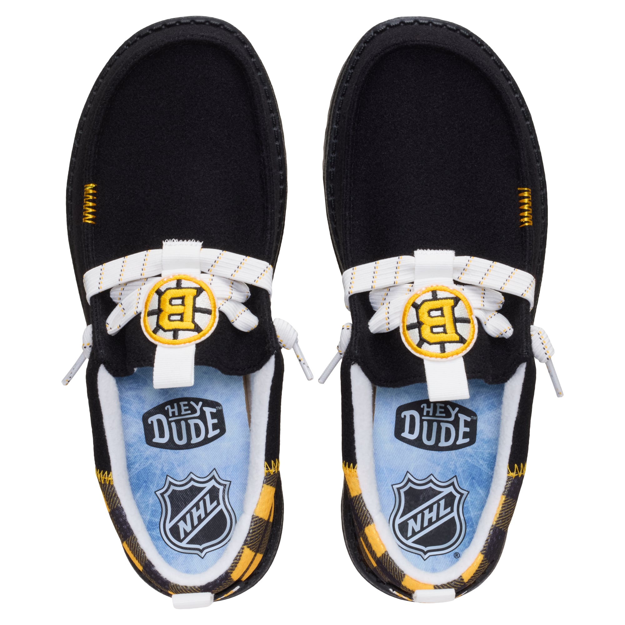 Chaussures décontractées à enfiler pour hommes Hey Dude No Color Boston Bruins Wally Funk