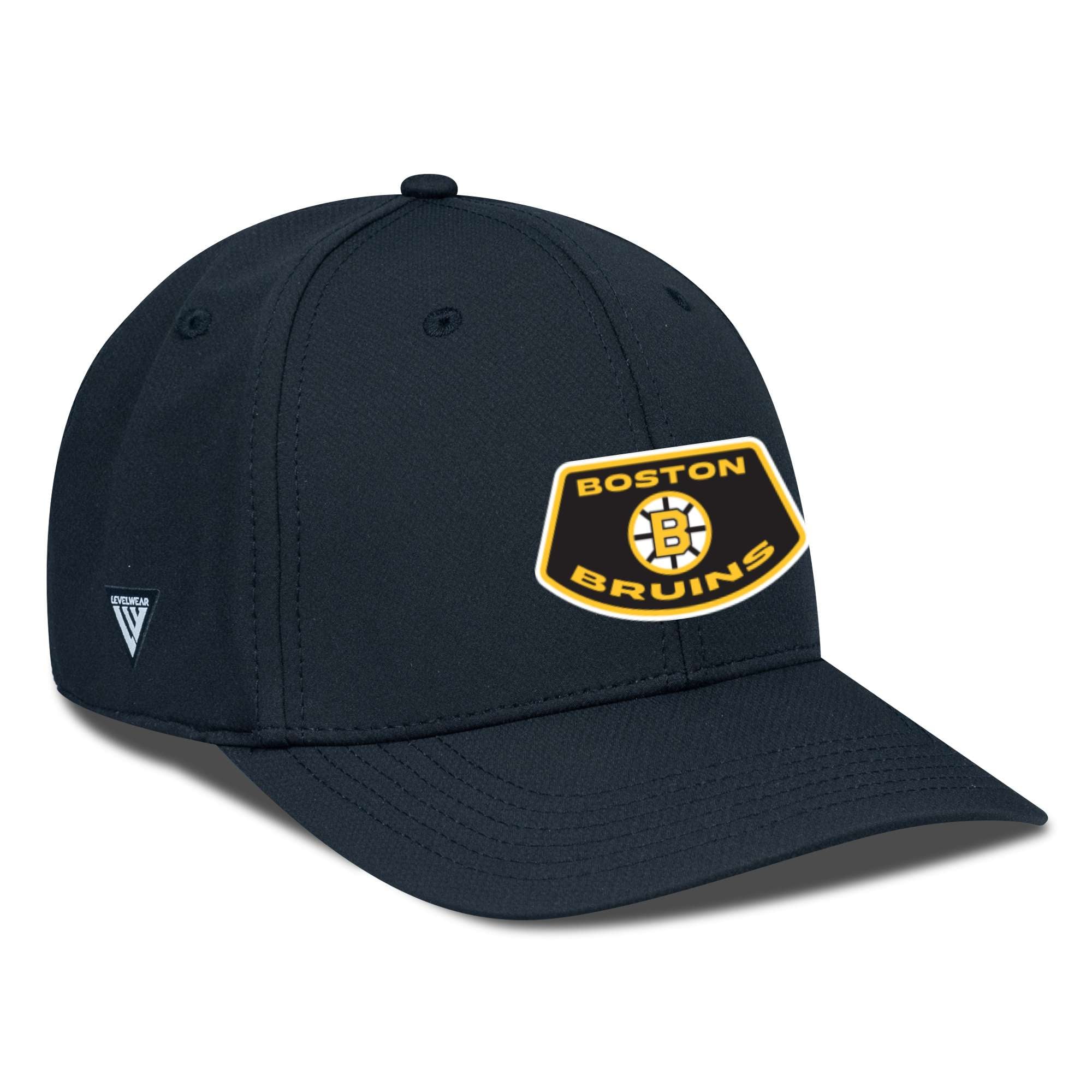 Men's Levelwear Black Boston Bruins Rise Skylight Flex Hat