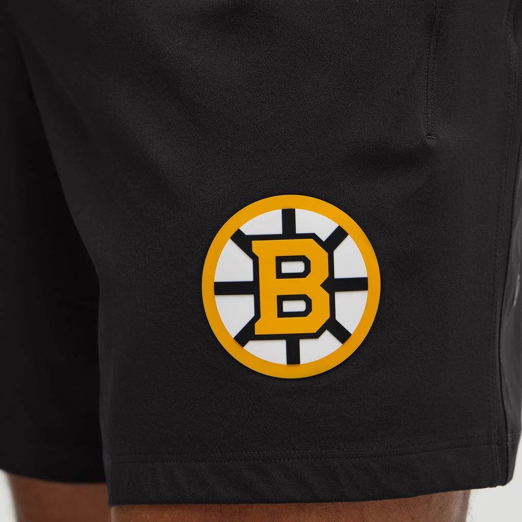 Men's Boston Bruins lululemon Black Pace Breaker Linerless Short 7"
