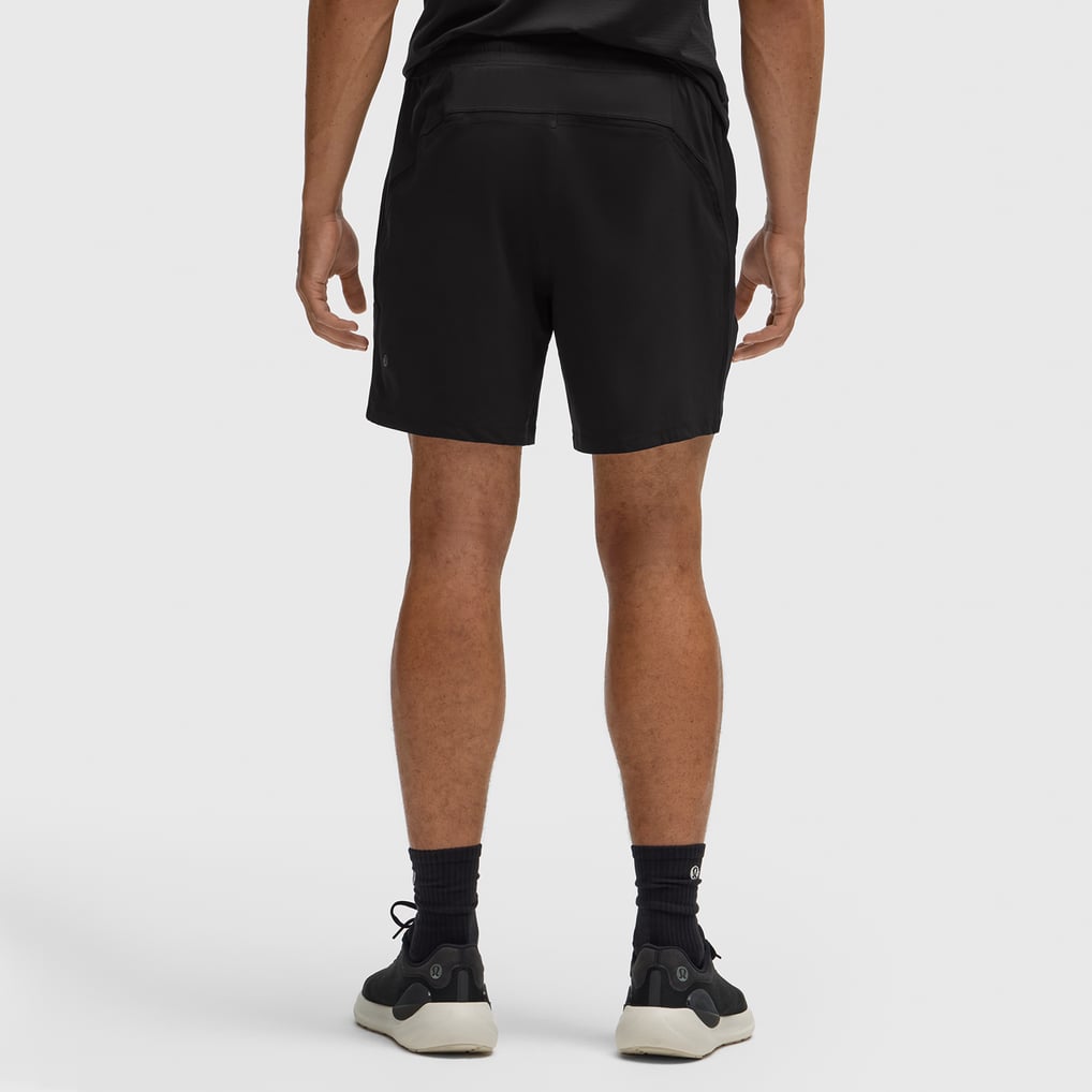 Men's Boston Bruins lululemon Black Pace Breaker Linerless Short 7"
