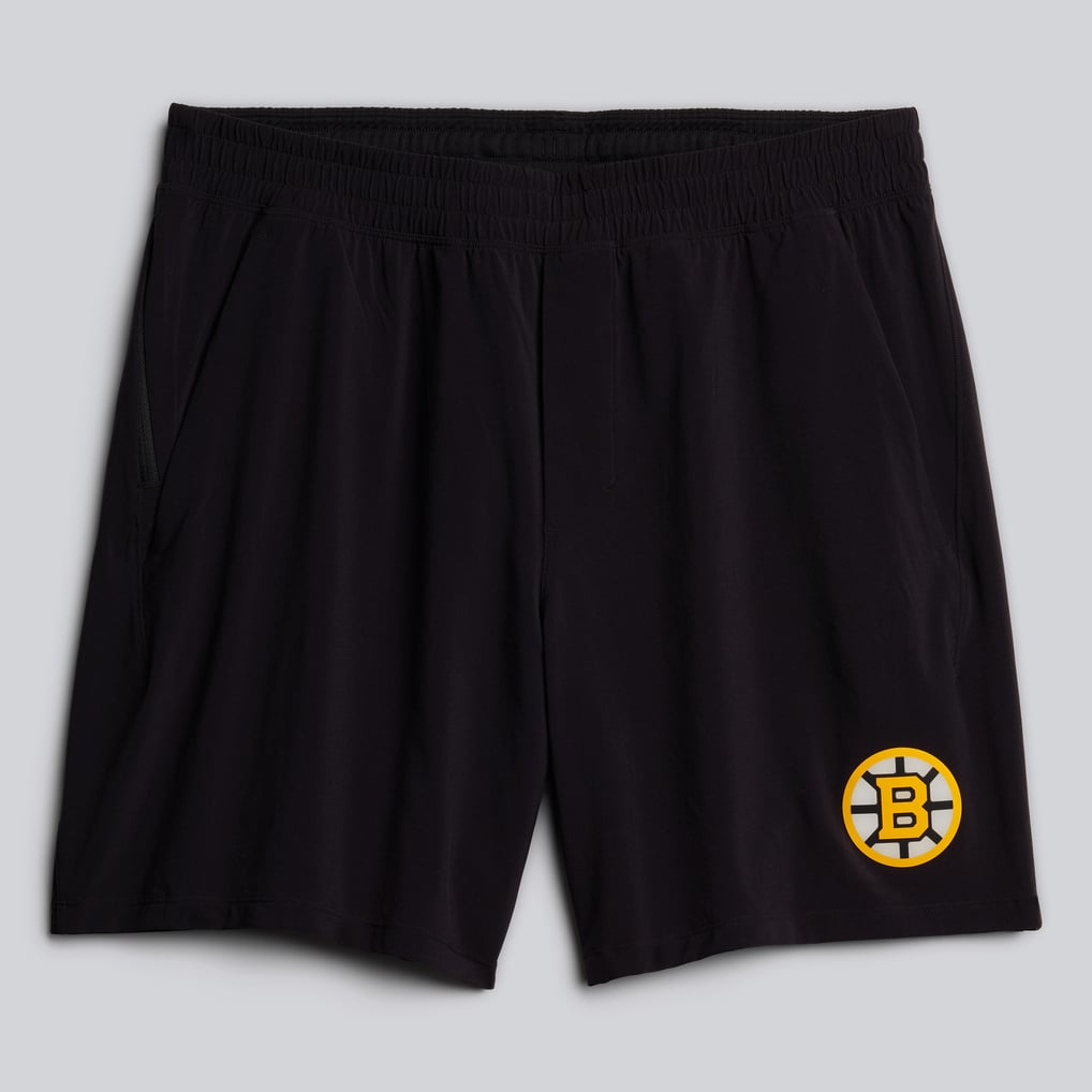 Men's Boston Bruins lululemon Black Pace Breaker Linerless Short 7"