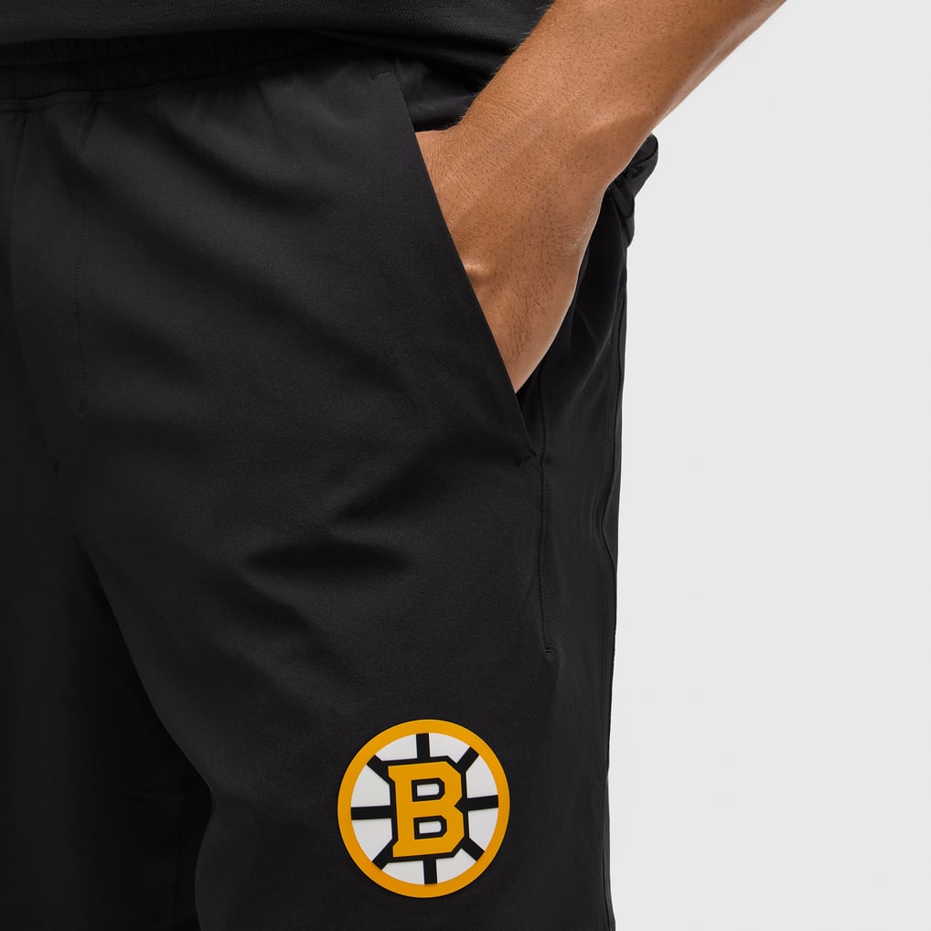 Men's Boston Bruins lululemon Black Pace Breaker Linerless Short 7"
