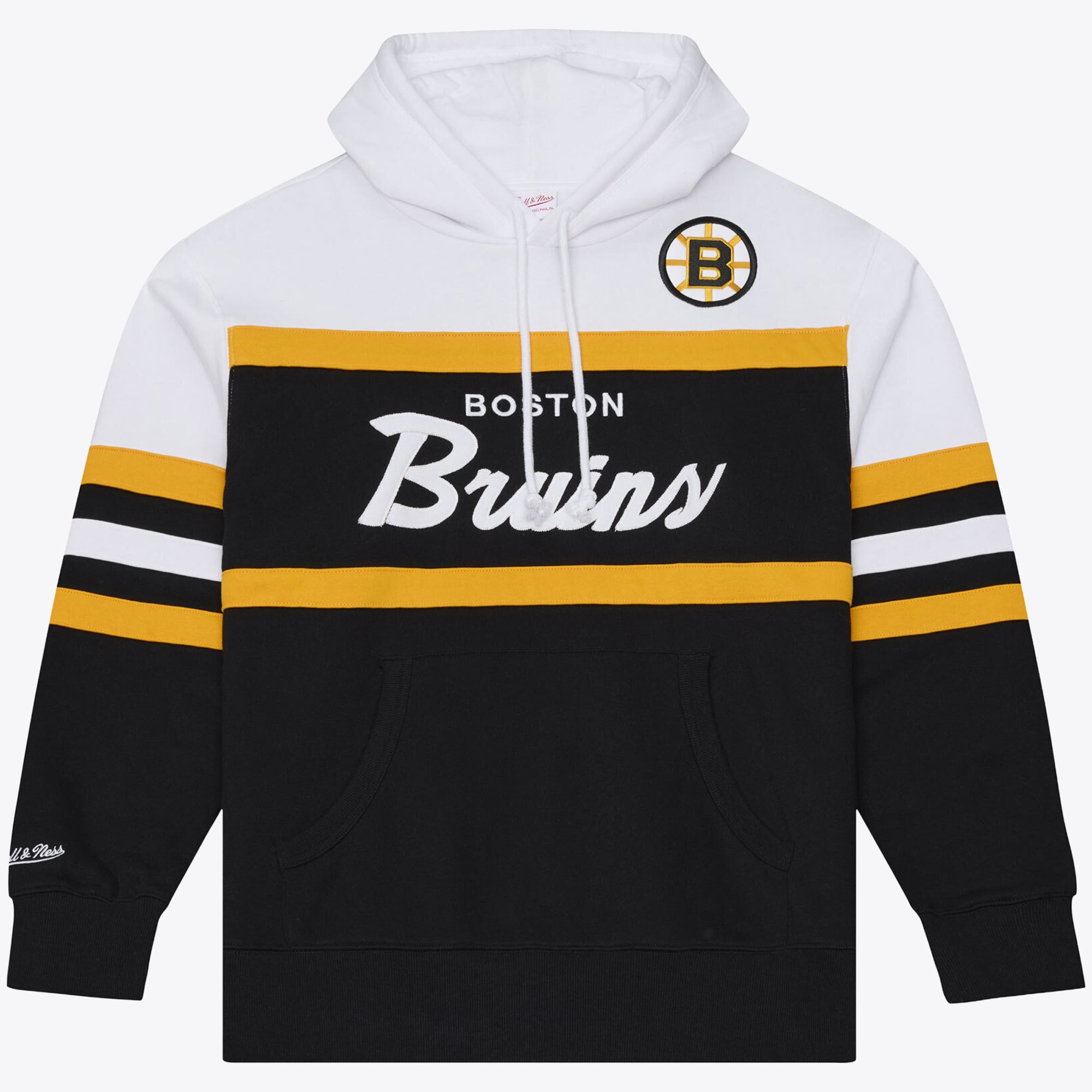 Men's Mitchell & Ness Black Boston Bruins Head Coach Hoodie