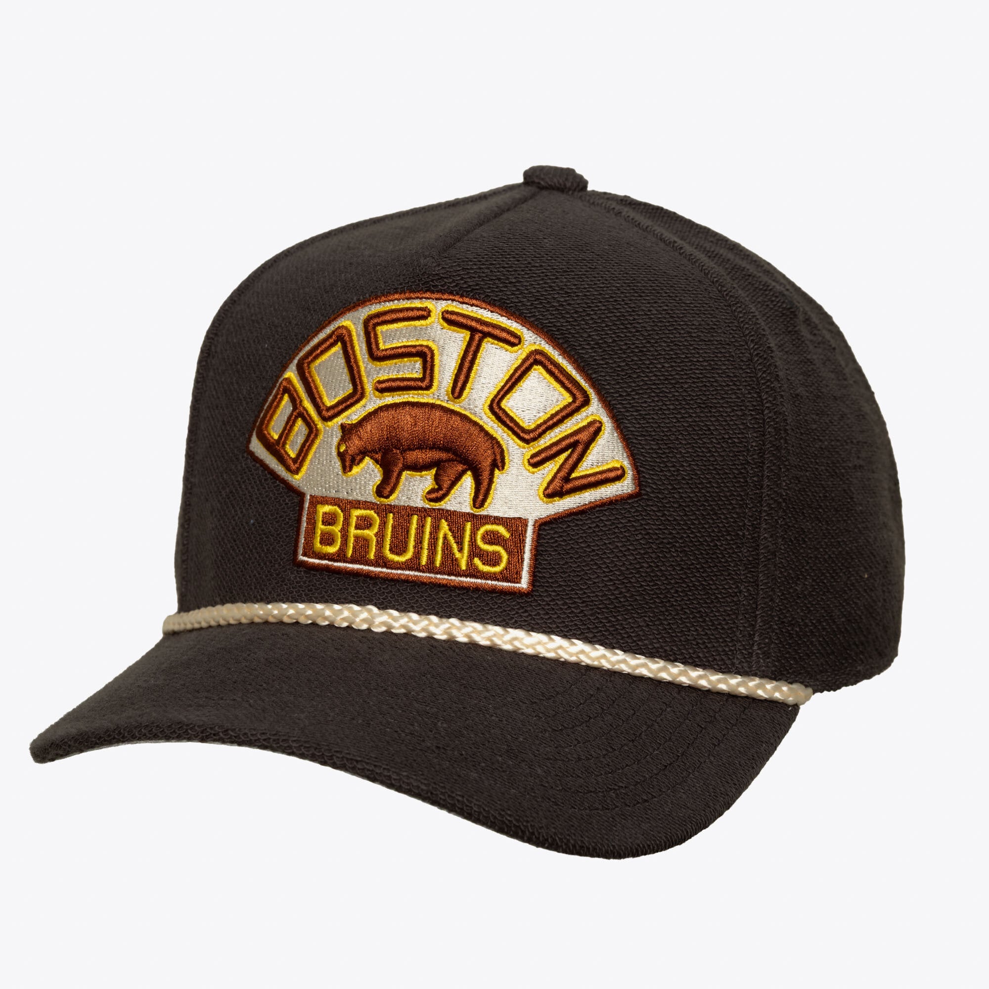 Casquette Mitchell & Ness Pro Crown Pro Crown pour homme, couleur anthracite, Boston Bruins Heritage Hues